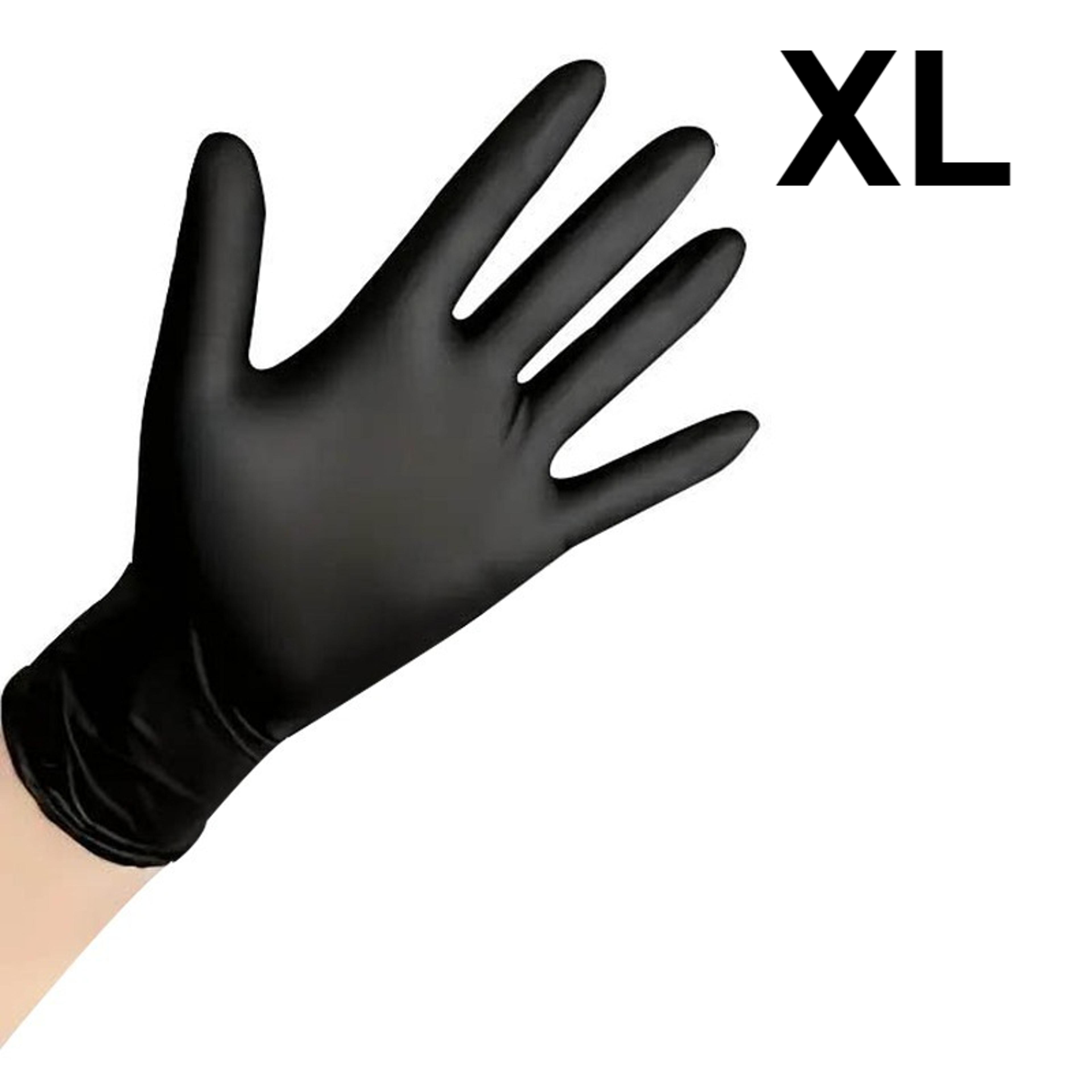 Disposable Black Nitrile Gloves For Cleaning Hairdressing Tattoo And Pet Care 8