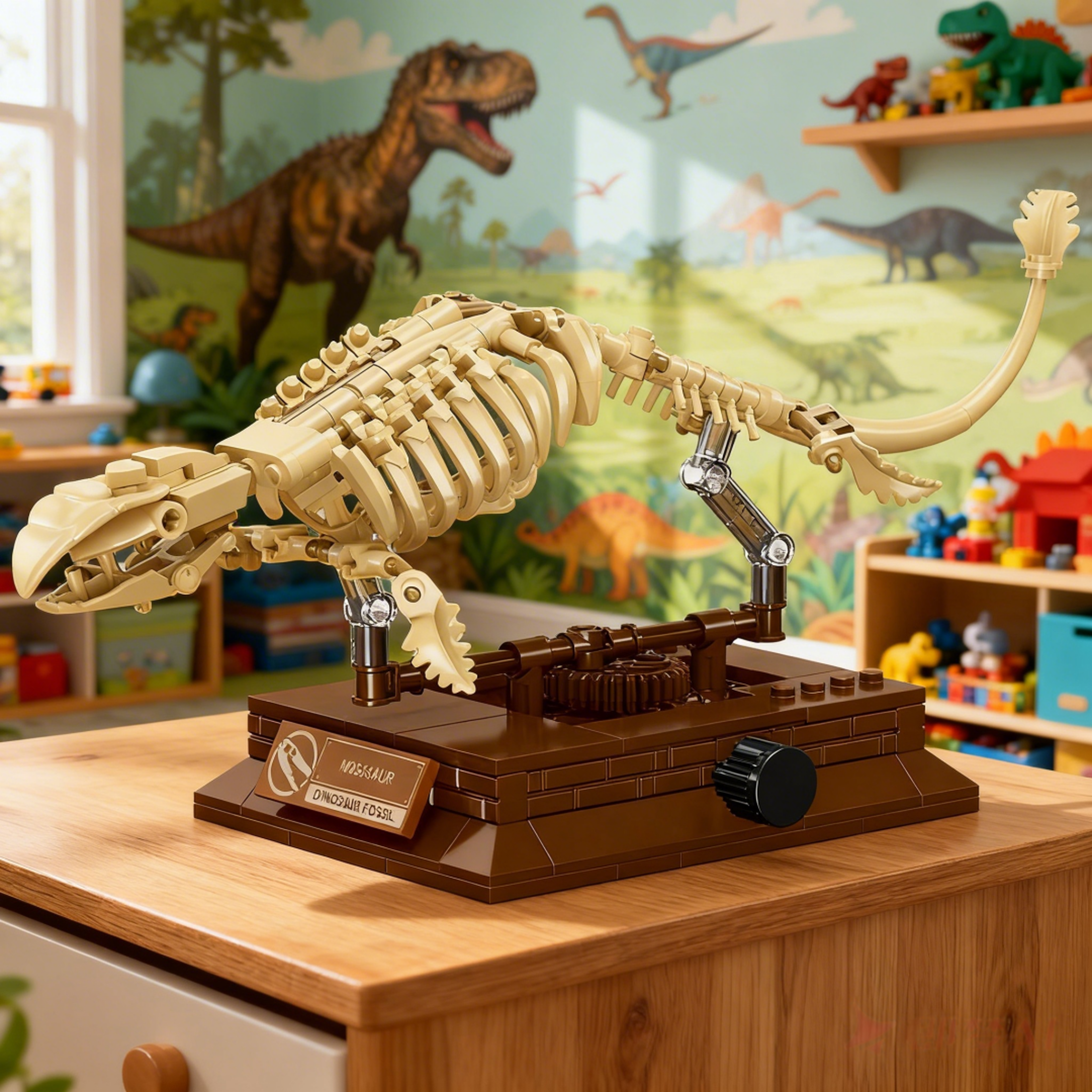 Pterosaur Fossil Building Block Model Educational STEM Construction Toy 2