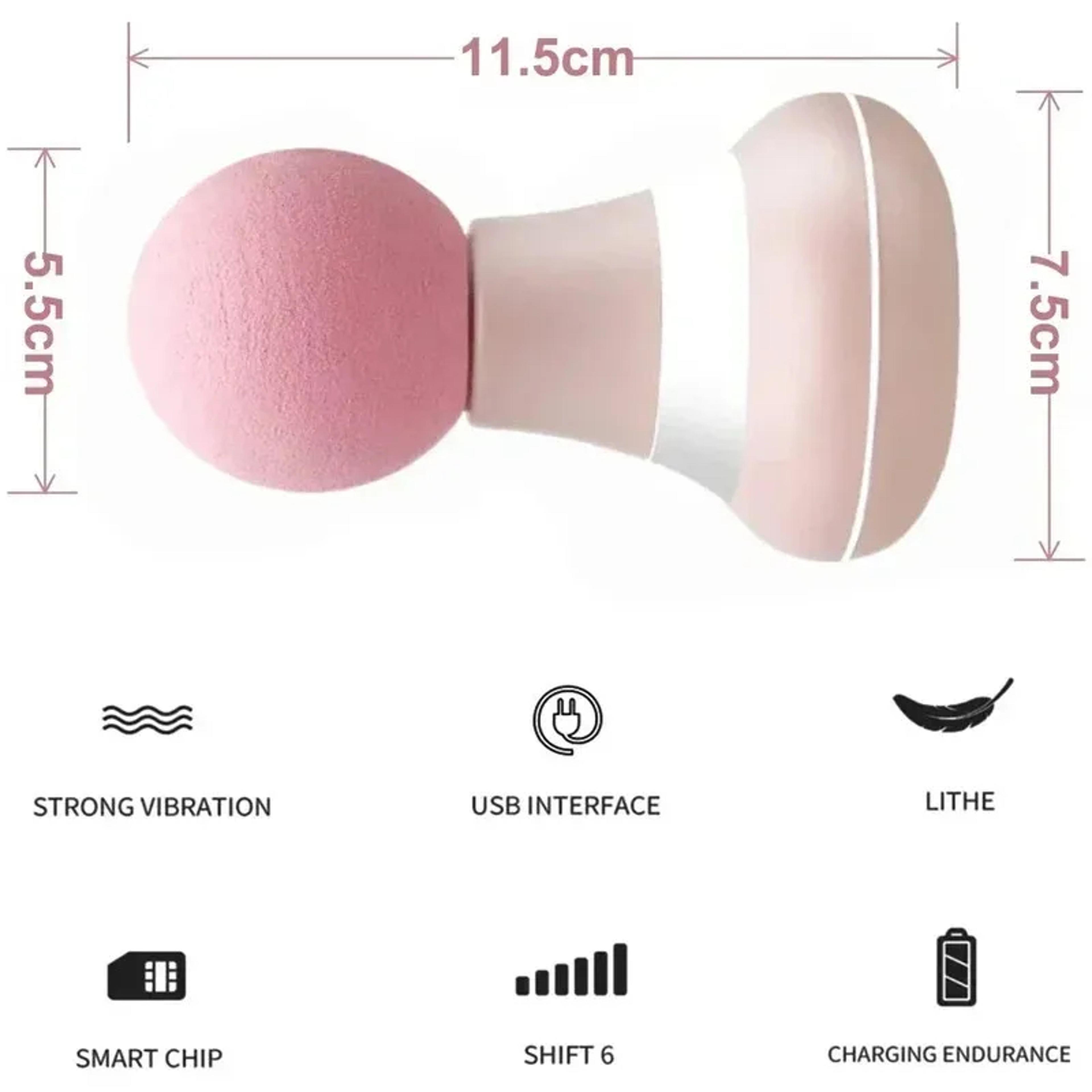 Mini Massage Gun With 6 Speed Modes USB Rechargeable Portable Muscle Massager 4