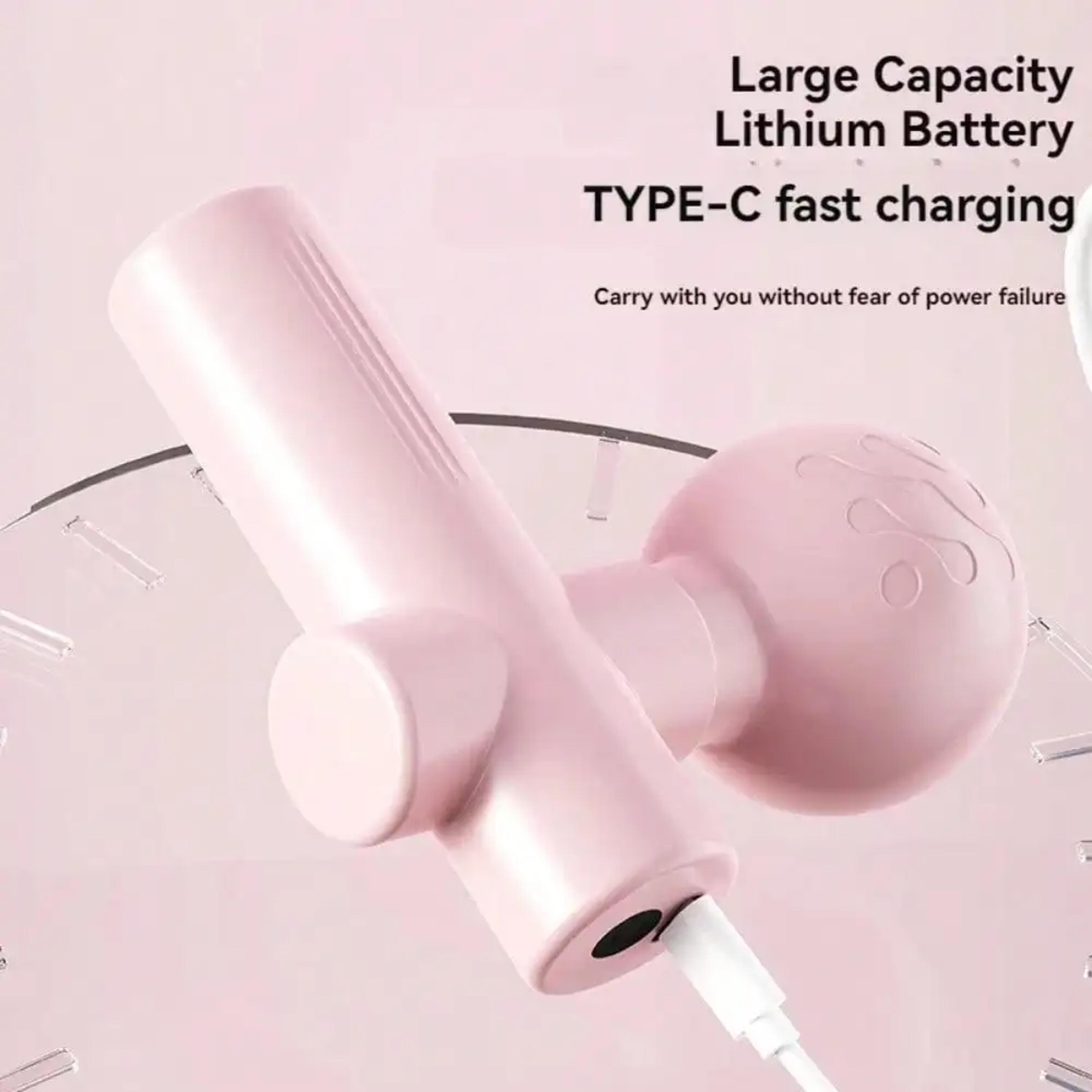 Mini Rechargeable Massage Gun Portable Vibrating Muscle Relaxation Device 2