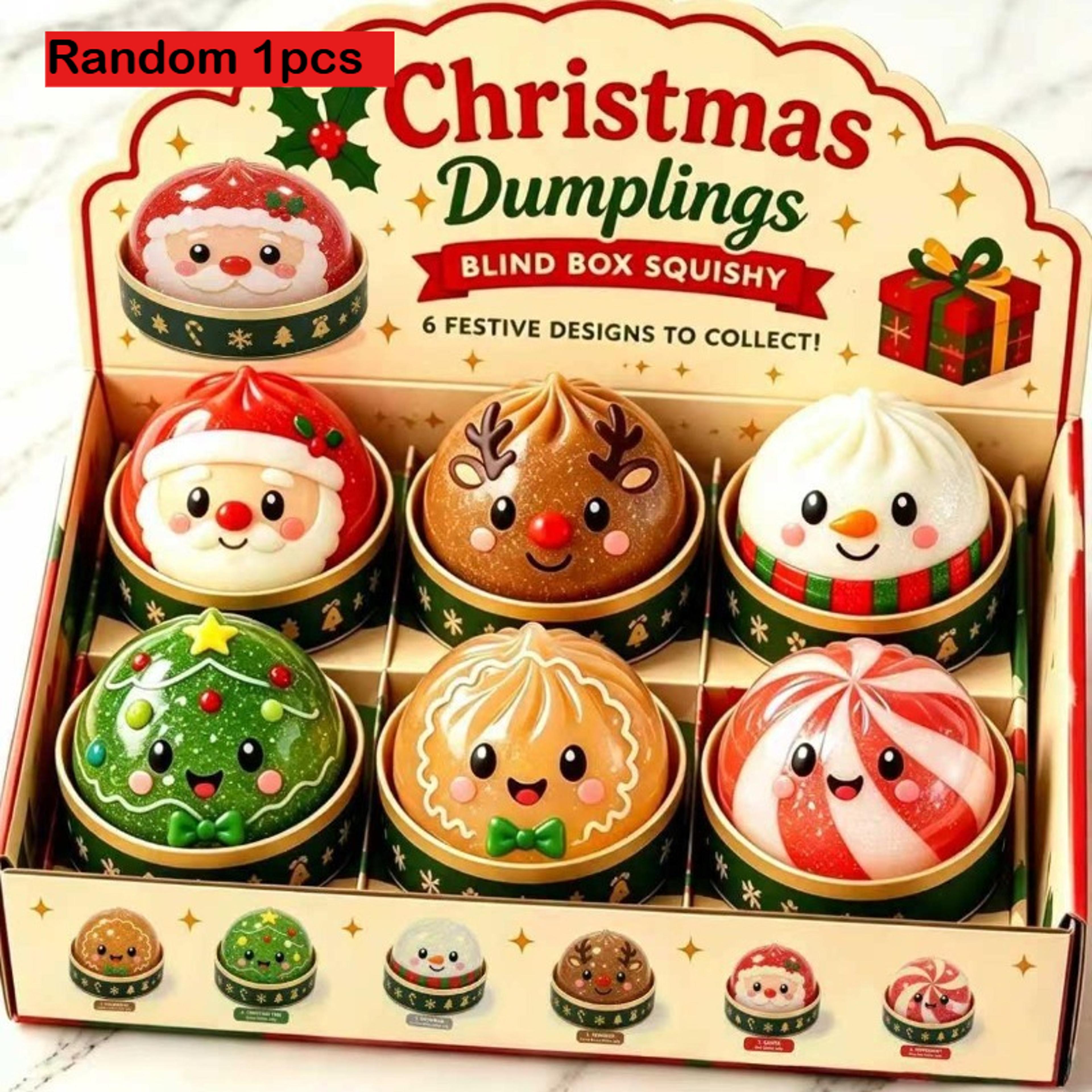 Christmas Latex Squishy Squeeze Toy With Box For Holiday Gifts 8
