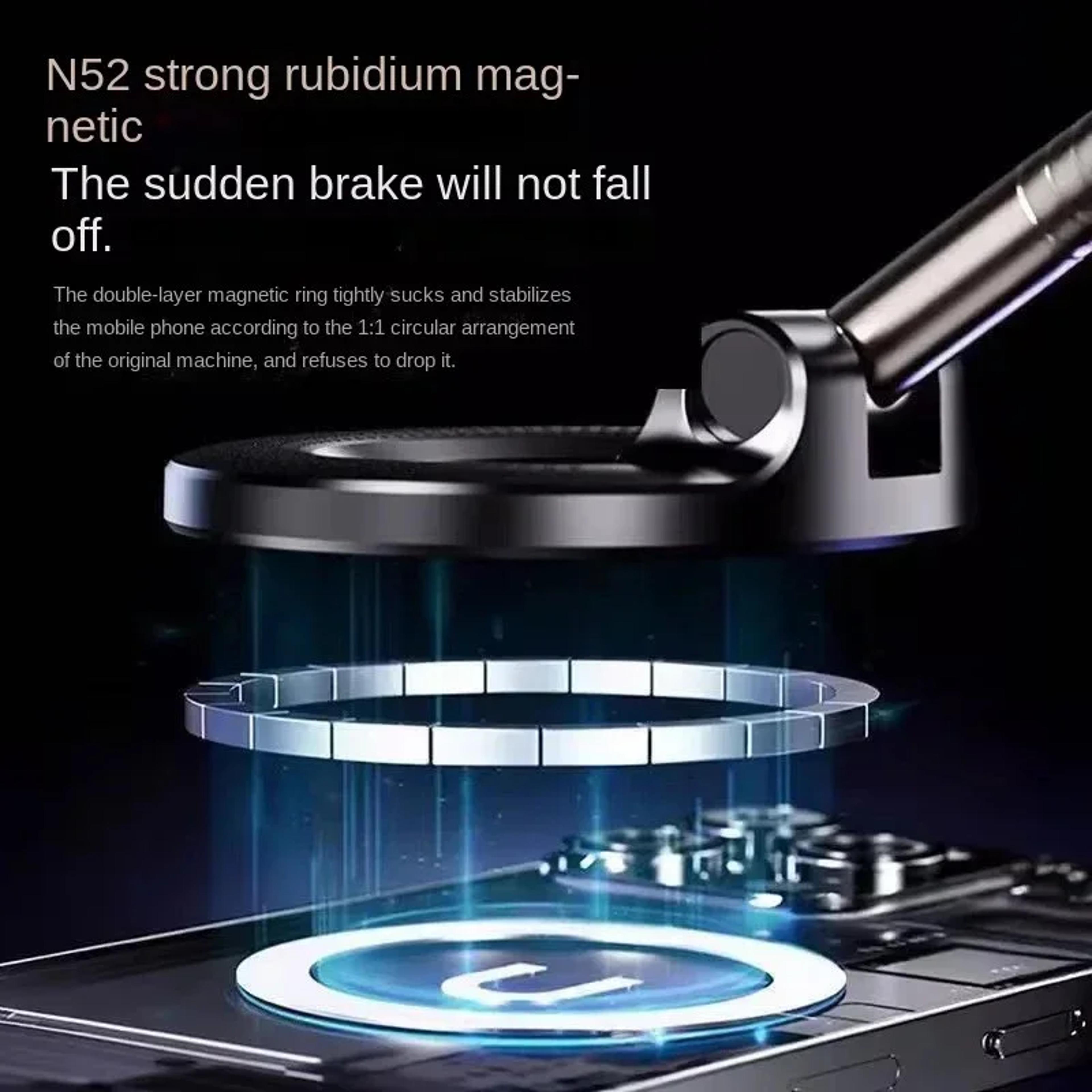 Magnetic Car Phone Holder With 360 Rotation Foldable Suction Cup Mount 2