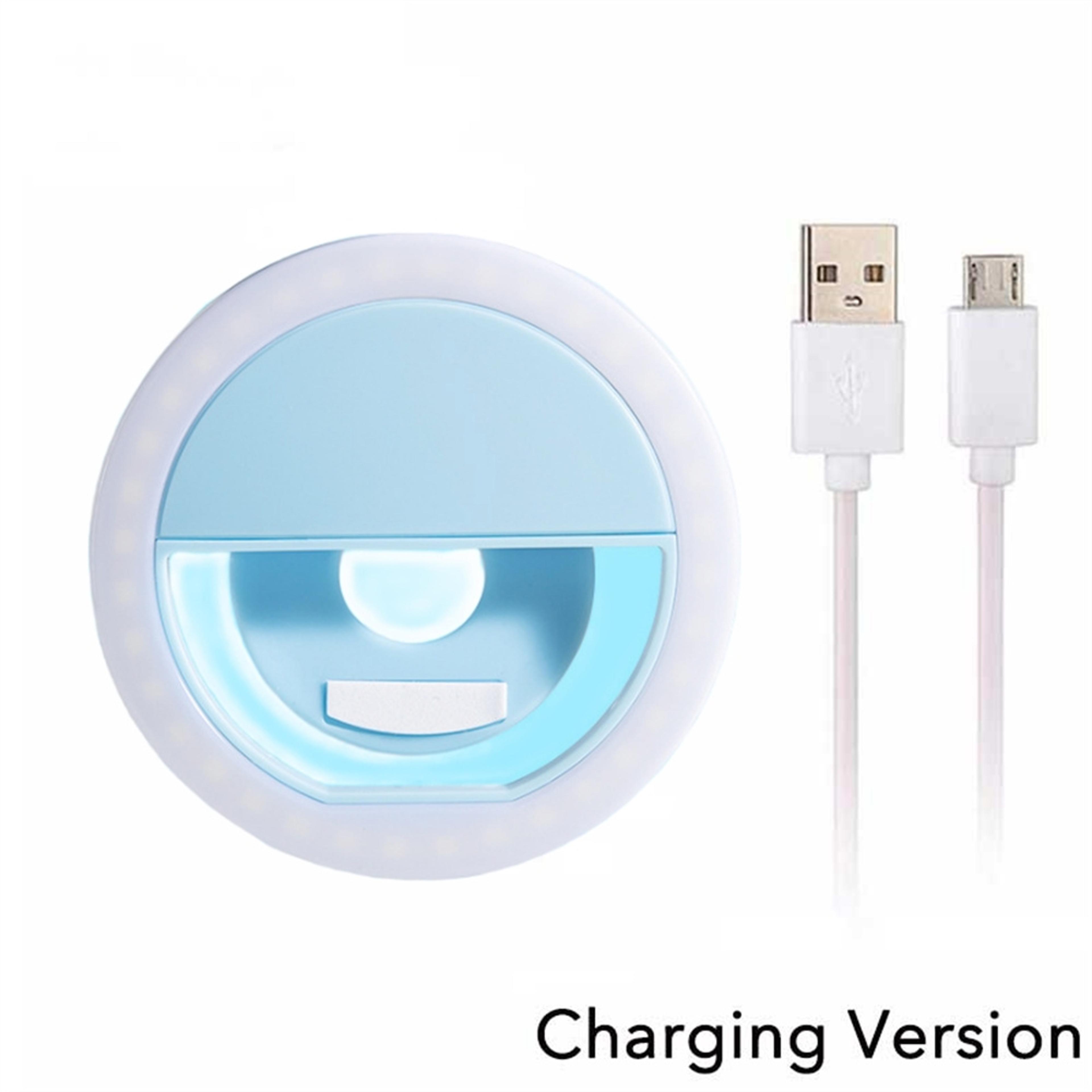 Portable Rechargeable LED Selfie Ring Light For Phone Videos Makeup And Live Streaming 9