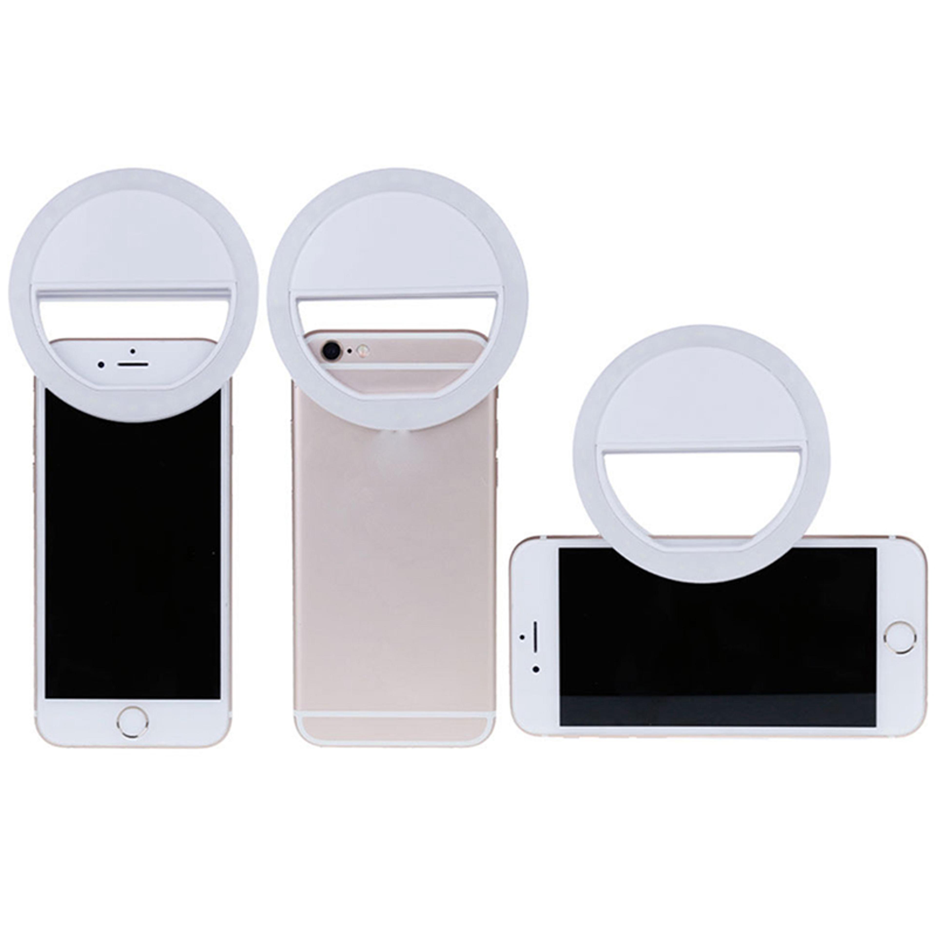 usb powered led selfie ring light clip on phone light for selfies and live video