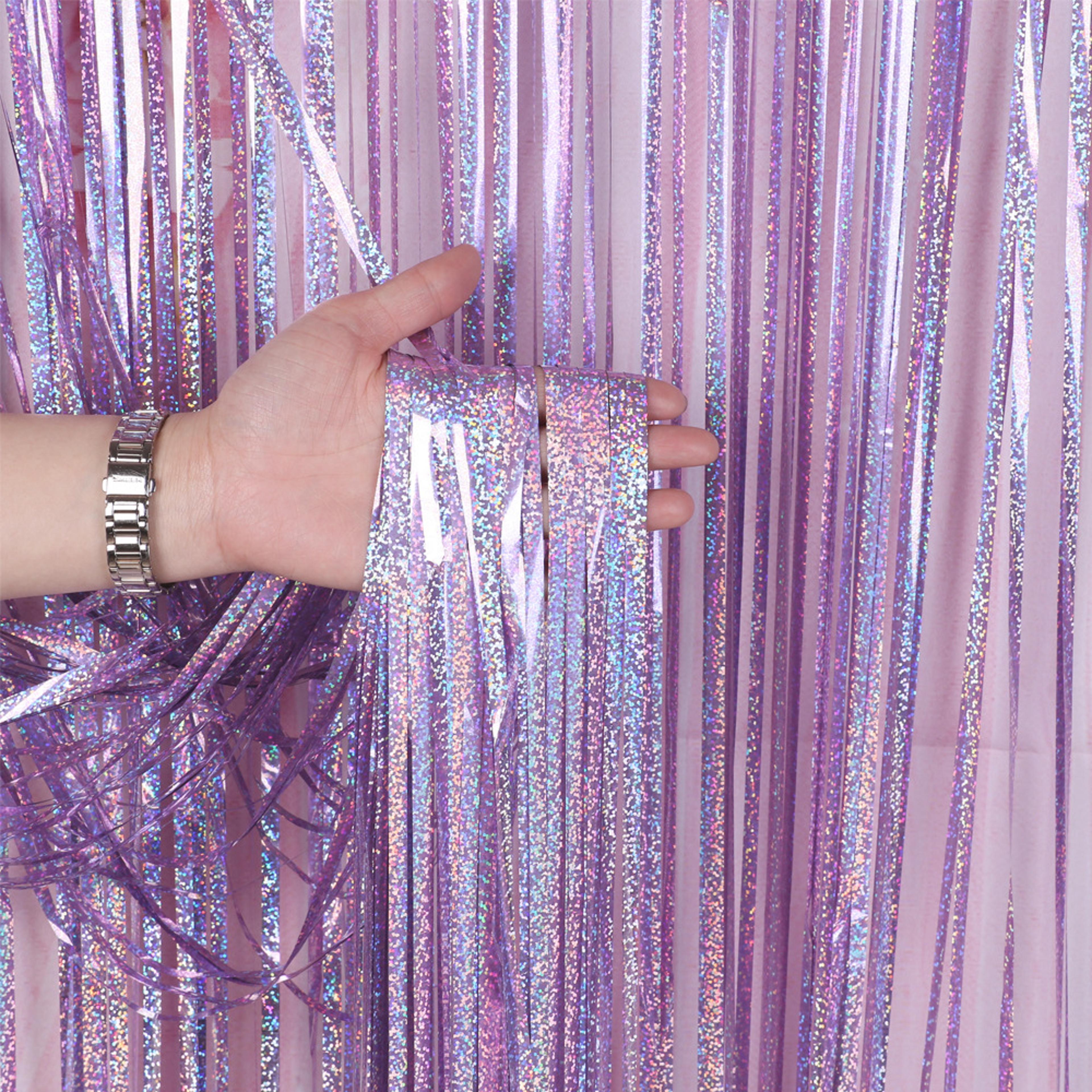 foil fringe curtain backdrop for parties weddings photo booths and events
