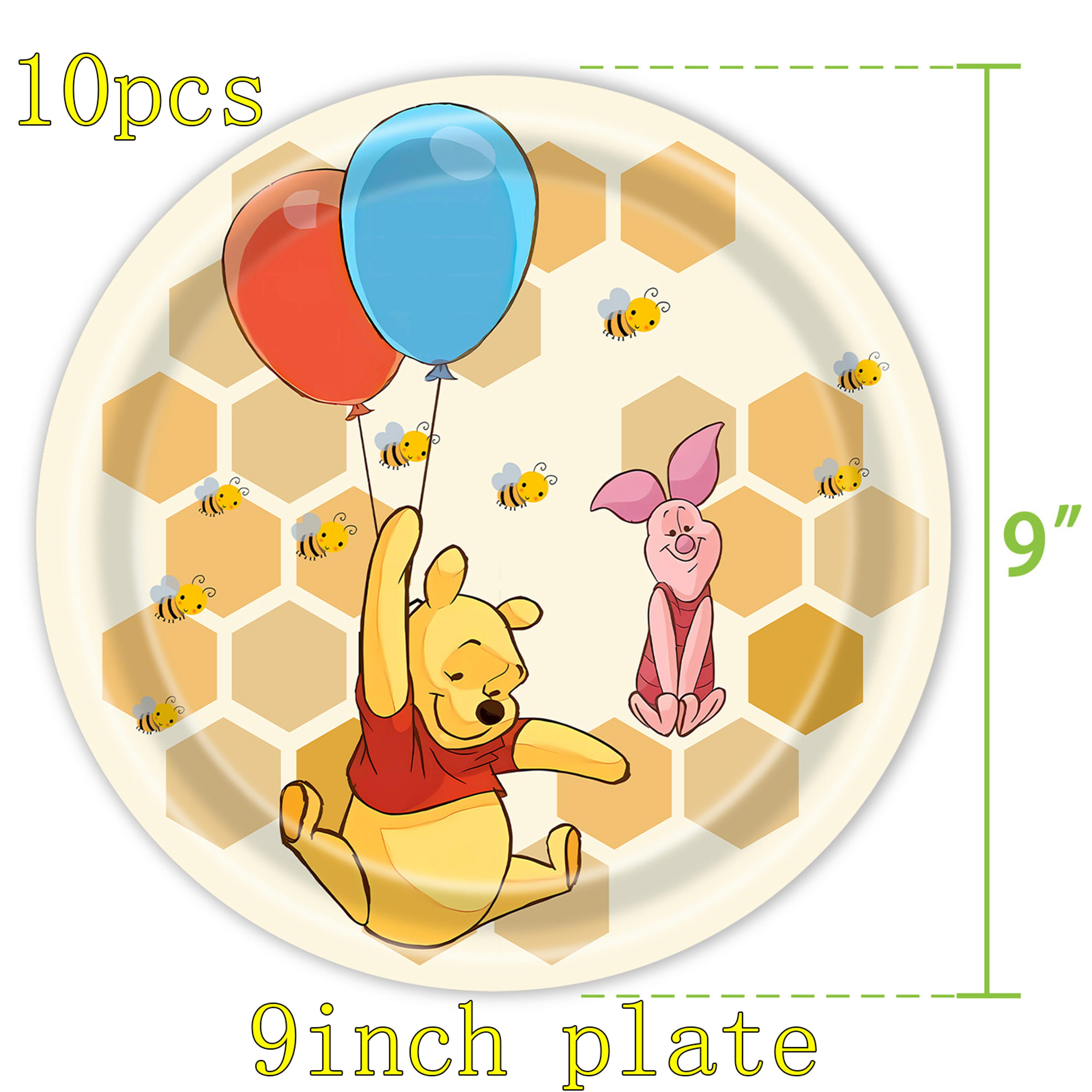 Cartoon Bear Birthday Party Tableware And Decoration Set 12