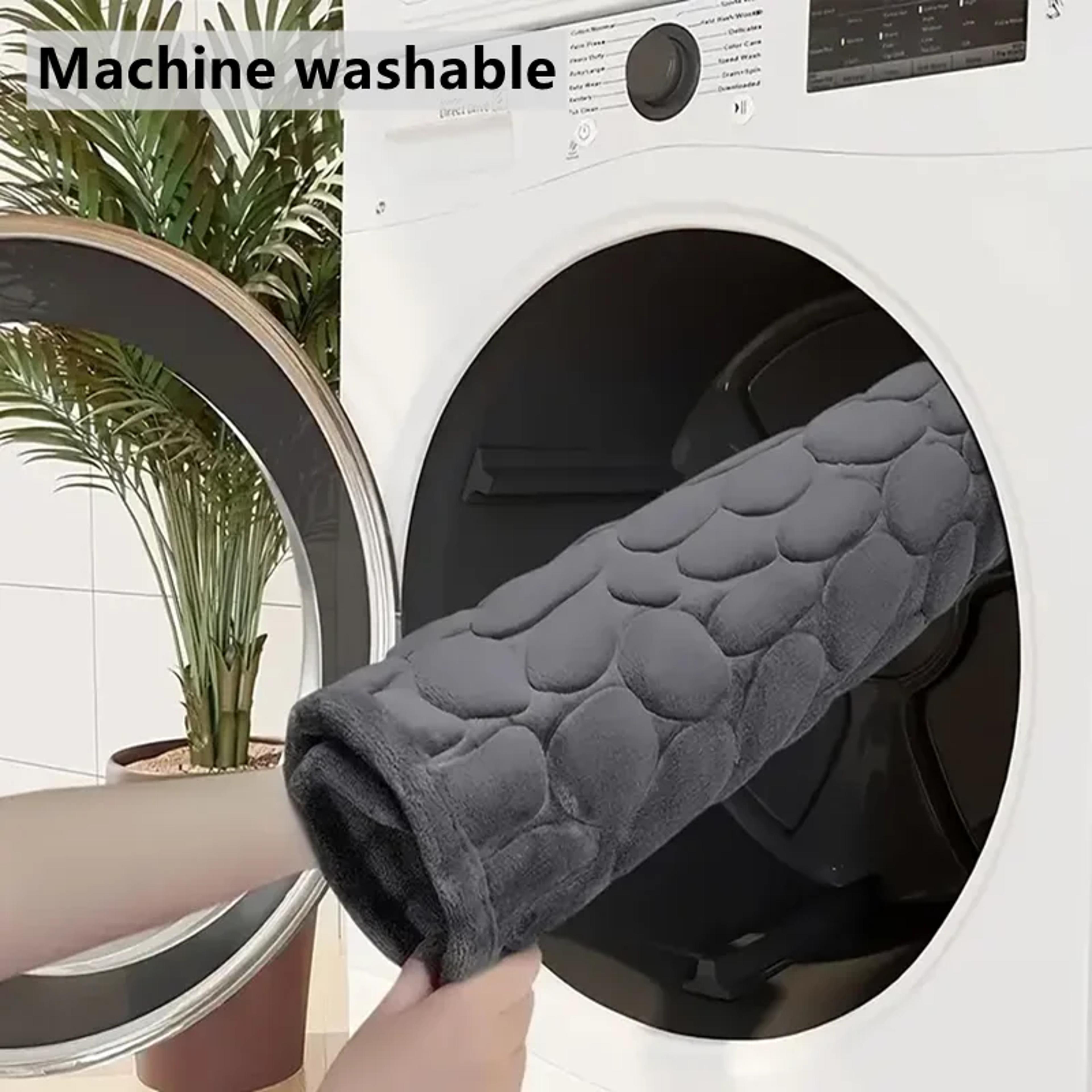 3D Cobblestone Bathroom Mat Absorbent QuickDrying MachineWashable Floor Mat 5