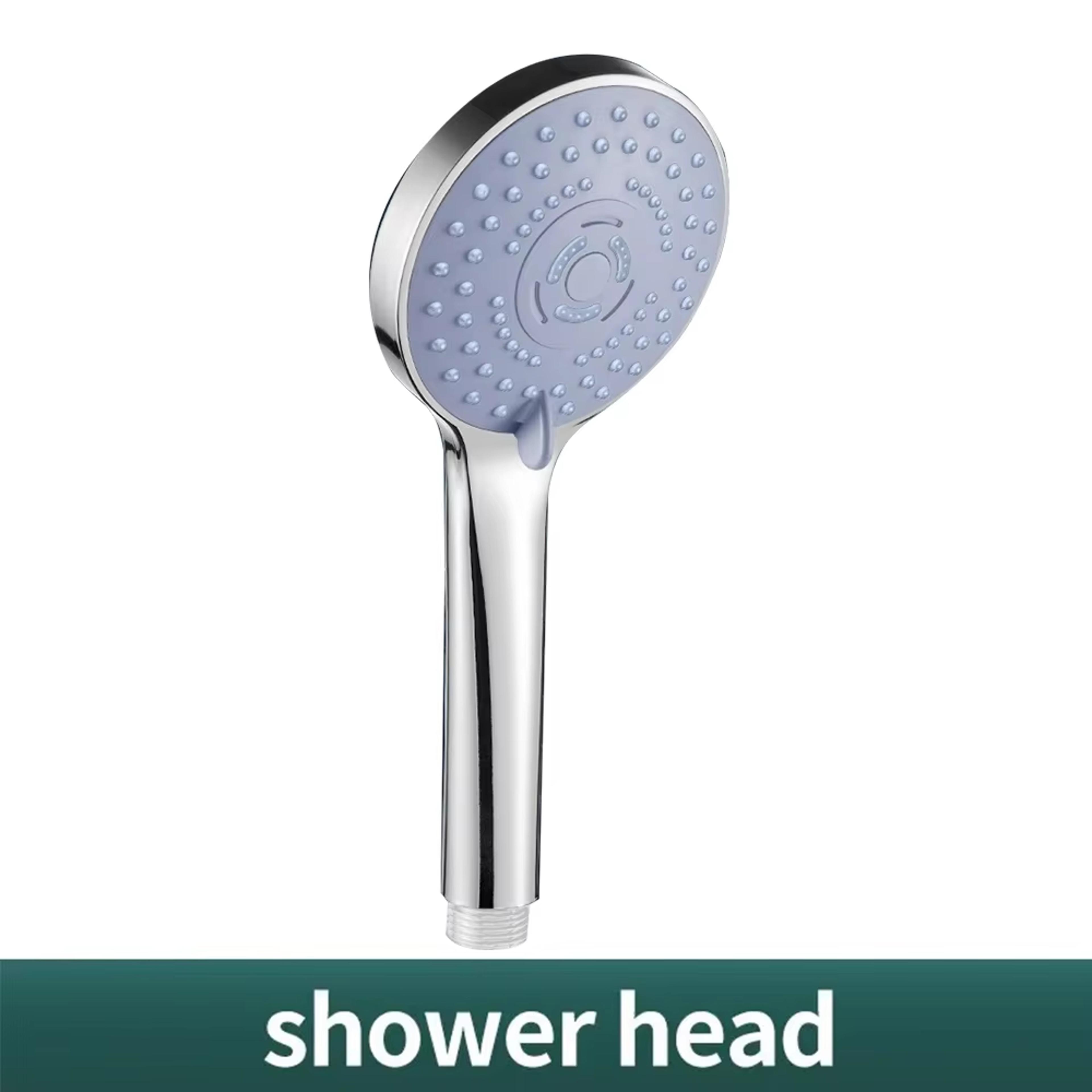 Handheld Shower Head 3Piece Set With 5Speed Large Panel Design 1