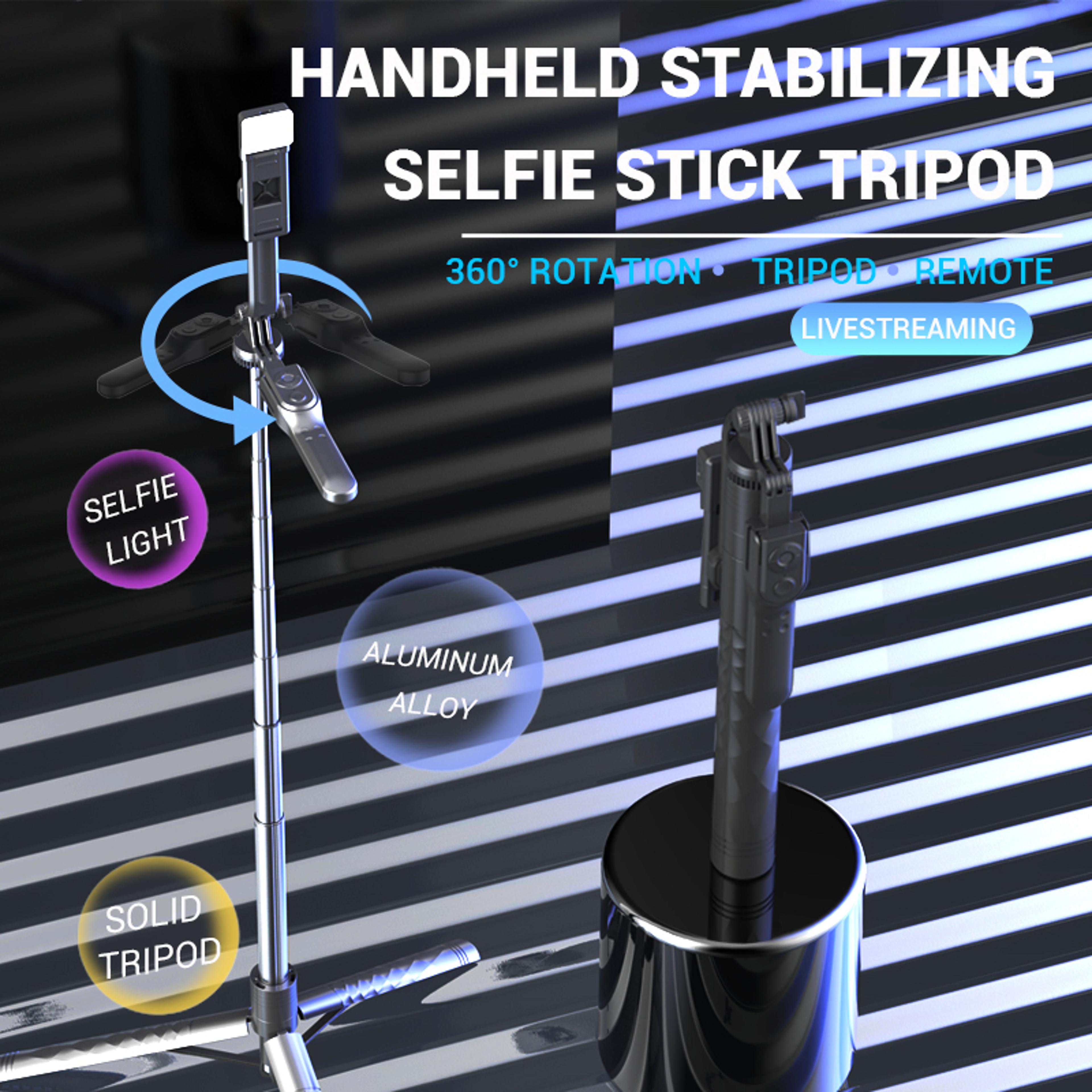 Wireless Selfie Stick Tripod With Bluetooth Remote LED Light And 689 Inch Extension 6