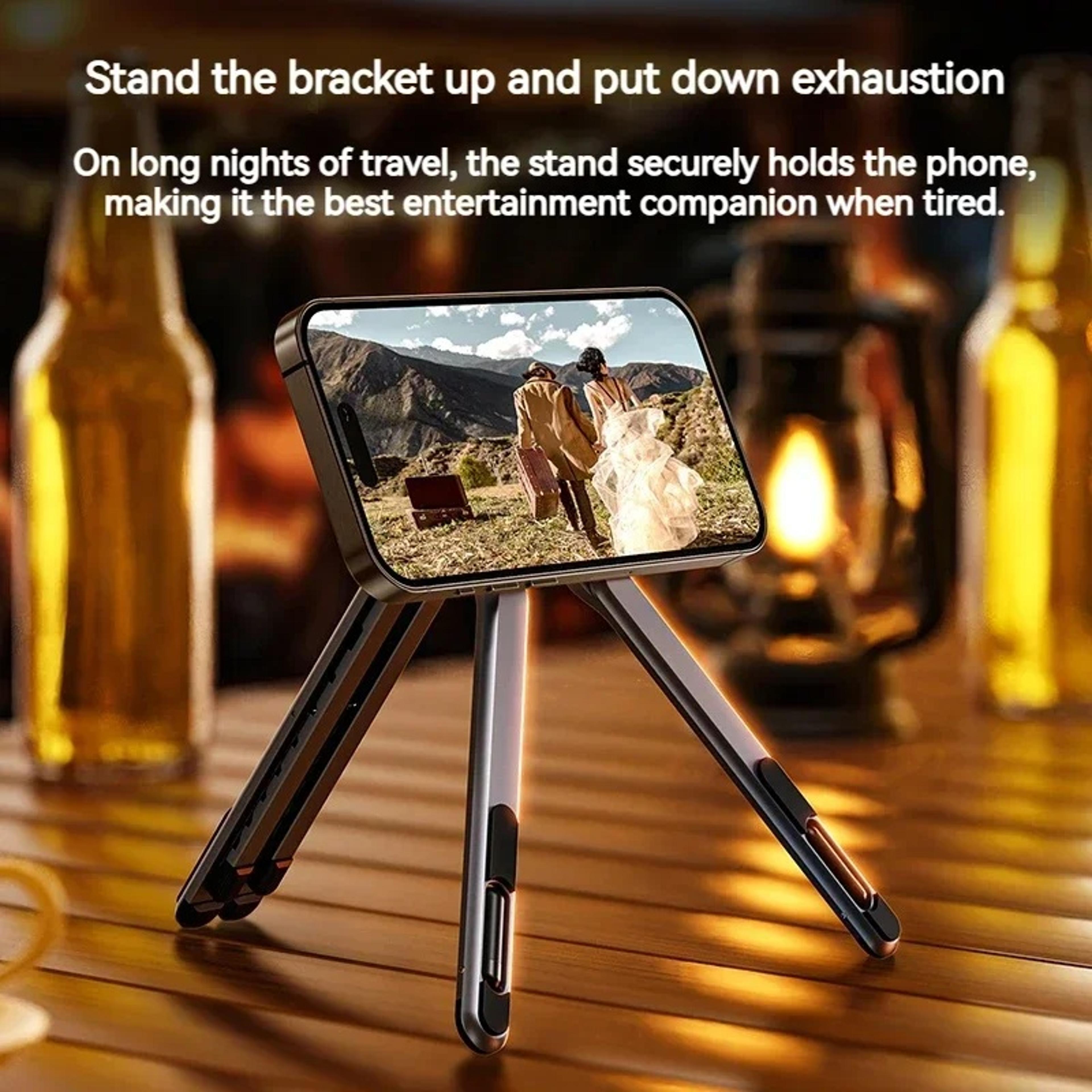 Foldable Magnetic Laptop Stand Adjustable Aluminum Alloy Phone Tablet Notebook Holder 3