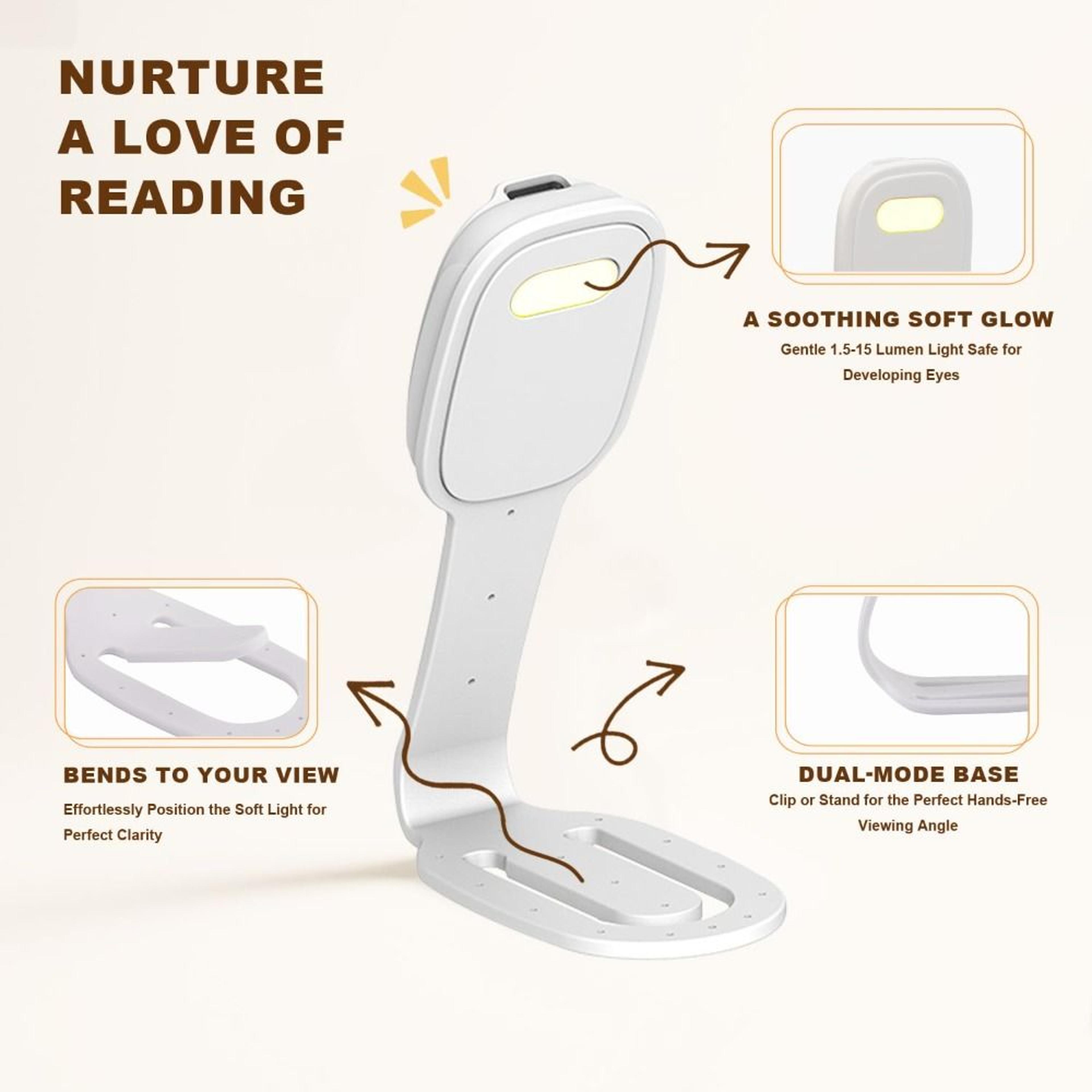 2in1 ClipOn Book Light With 7 LEDs And Adjustable Brightness 4