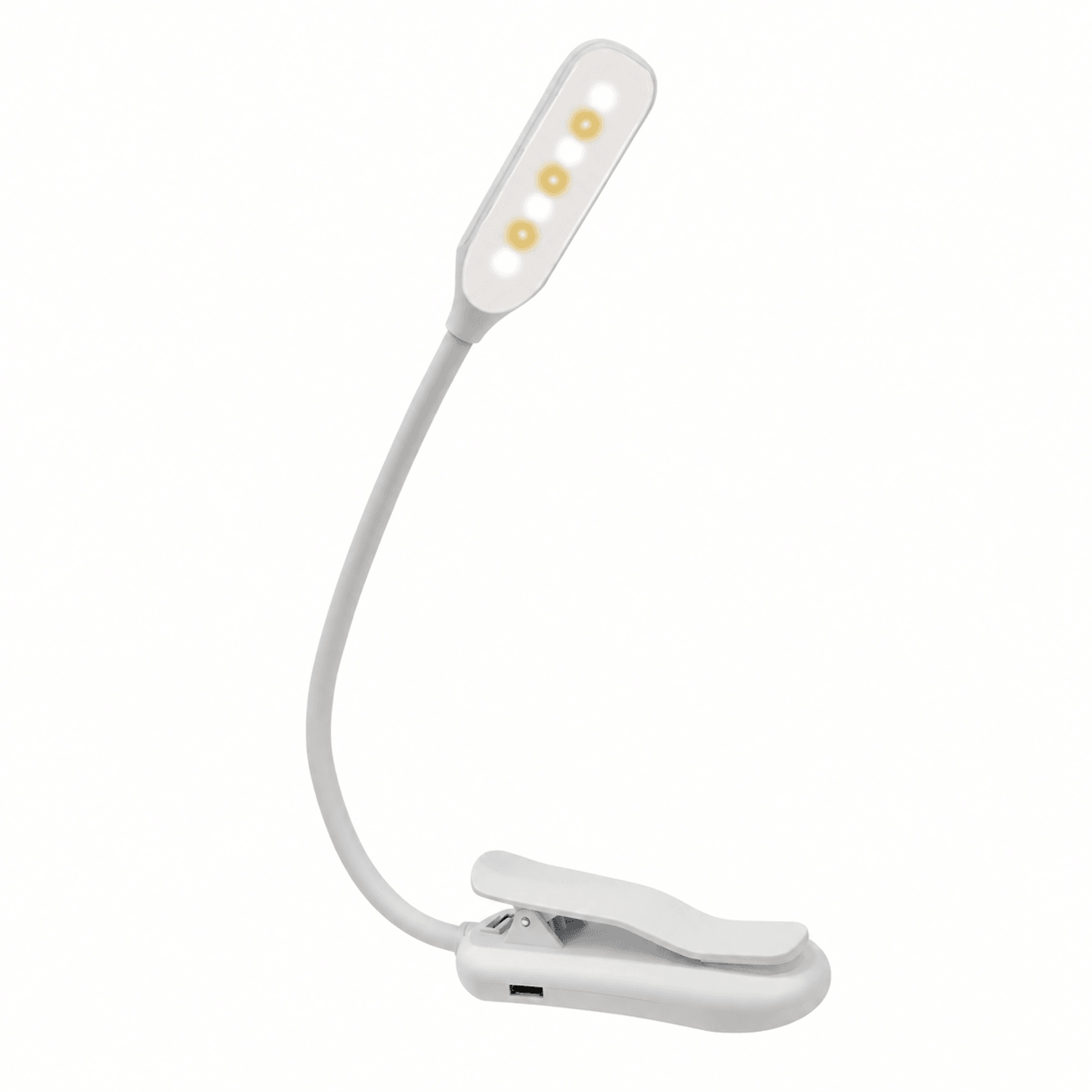 Rechargeable Book Light With 7 LEDs 3 Color Temperatures And Flexible Gooseneck 0