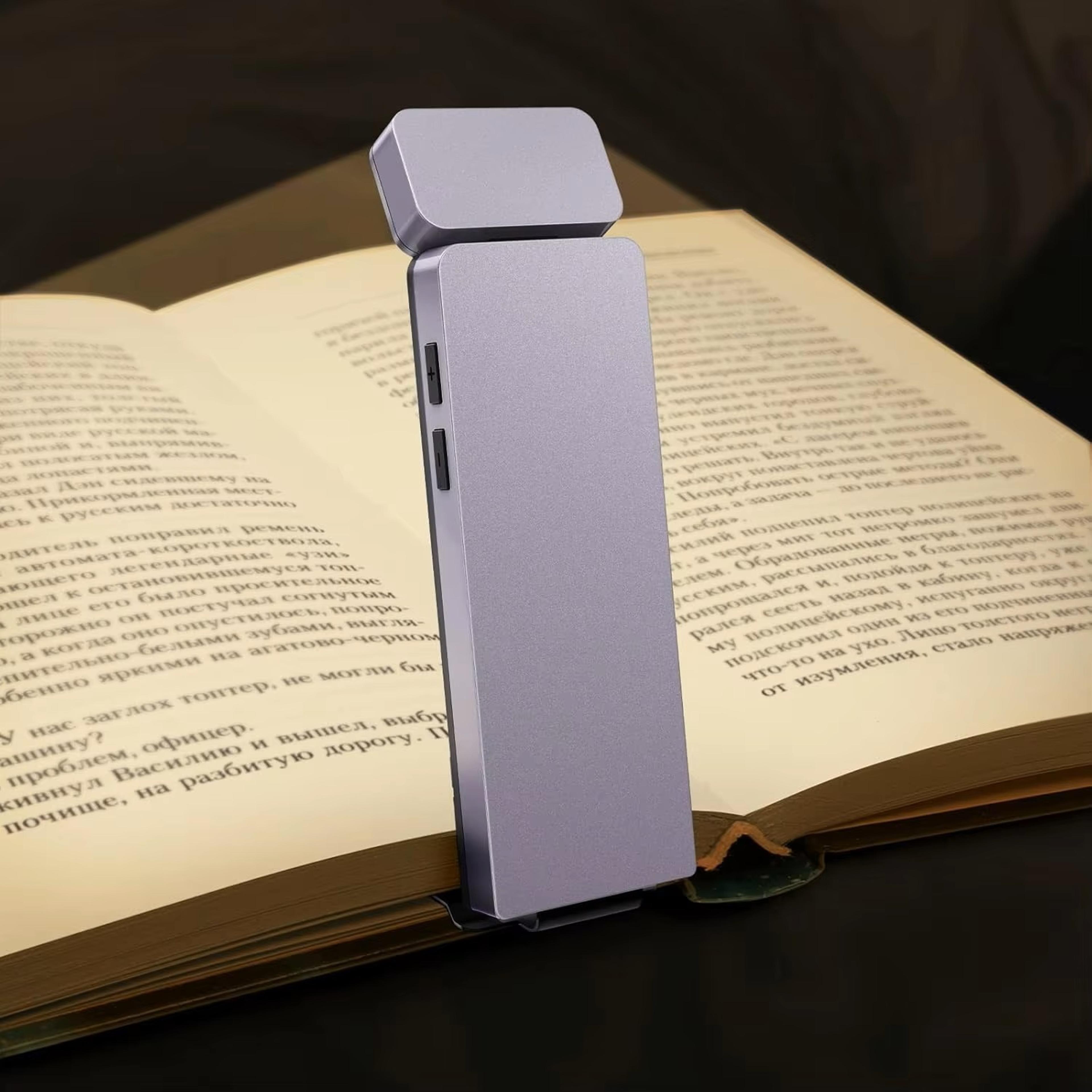 USB Rechargeable Clip On LED Reading Light 3W Portable Book Lamp 8