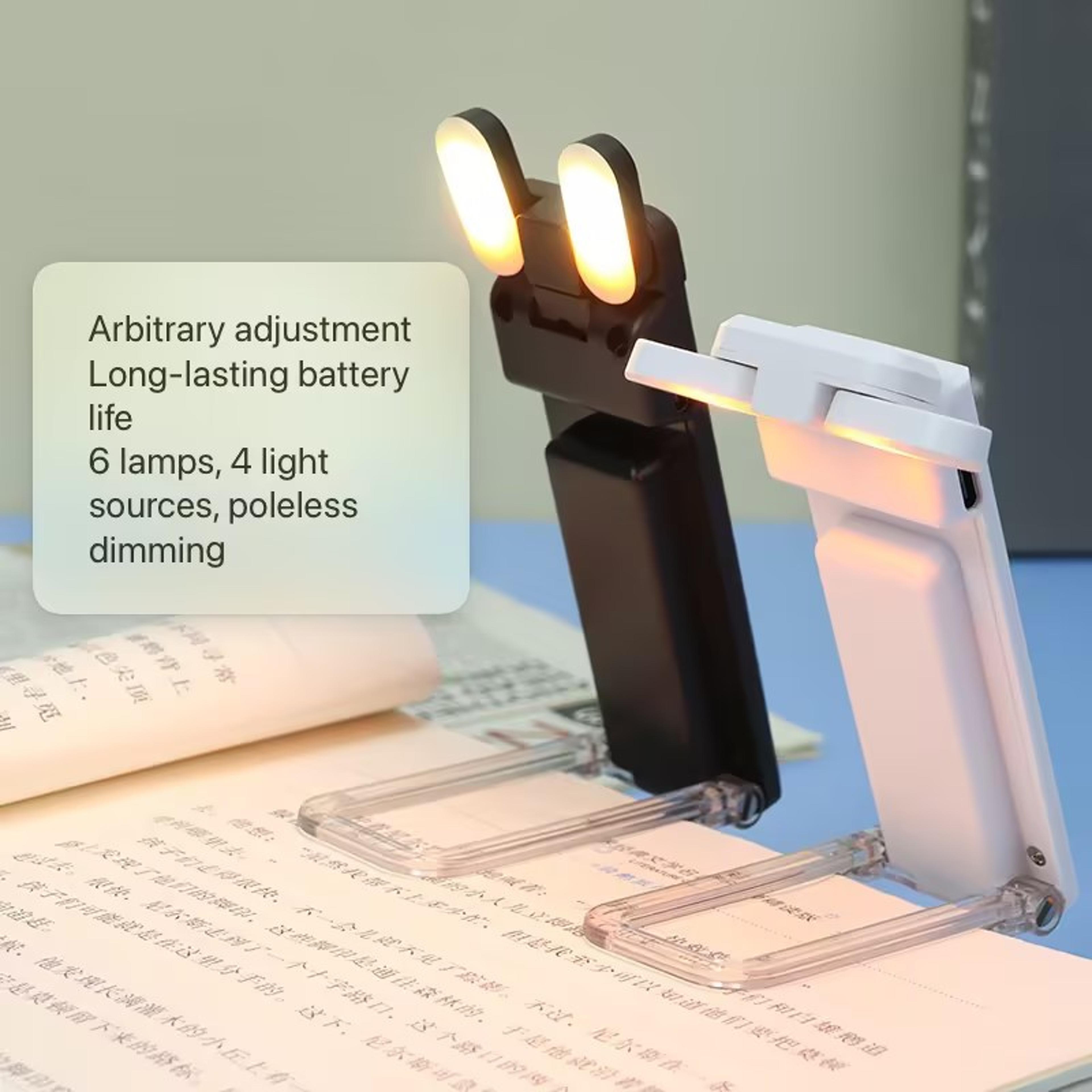 USB Rechargeable LED Clip On Book Light For Reading In Bed 1