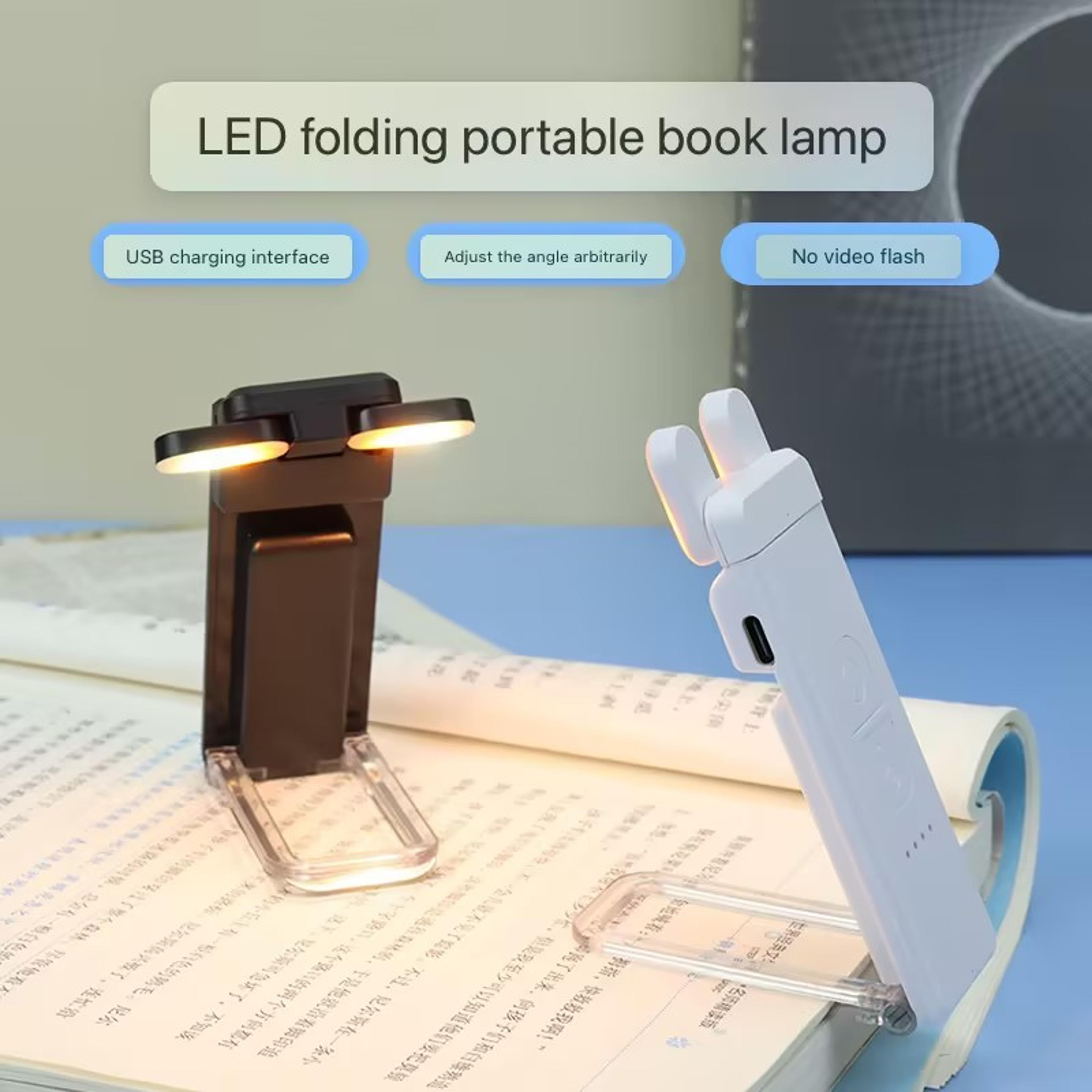 USB Rechargeable LED Clip On Book Light For Reading In Bed 2