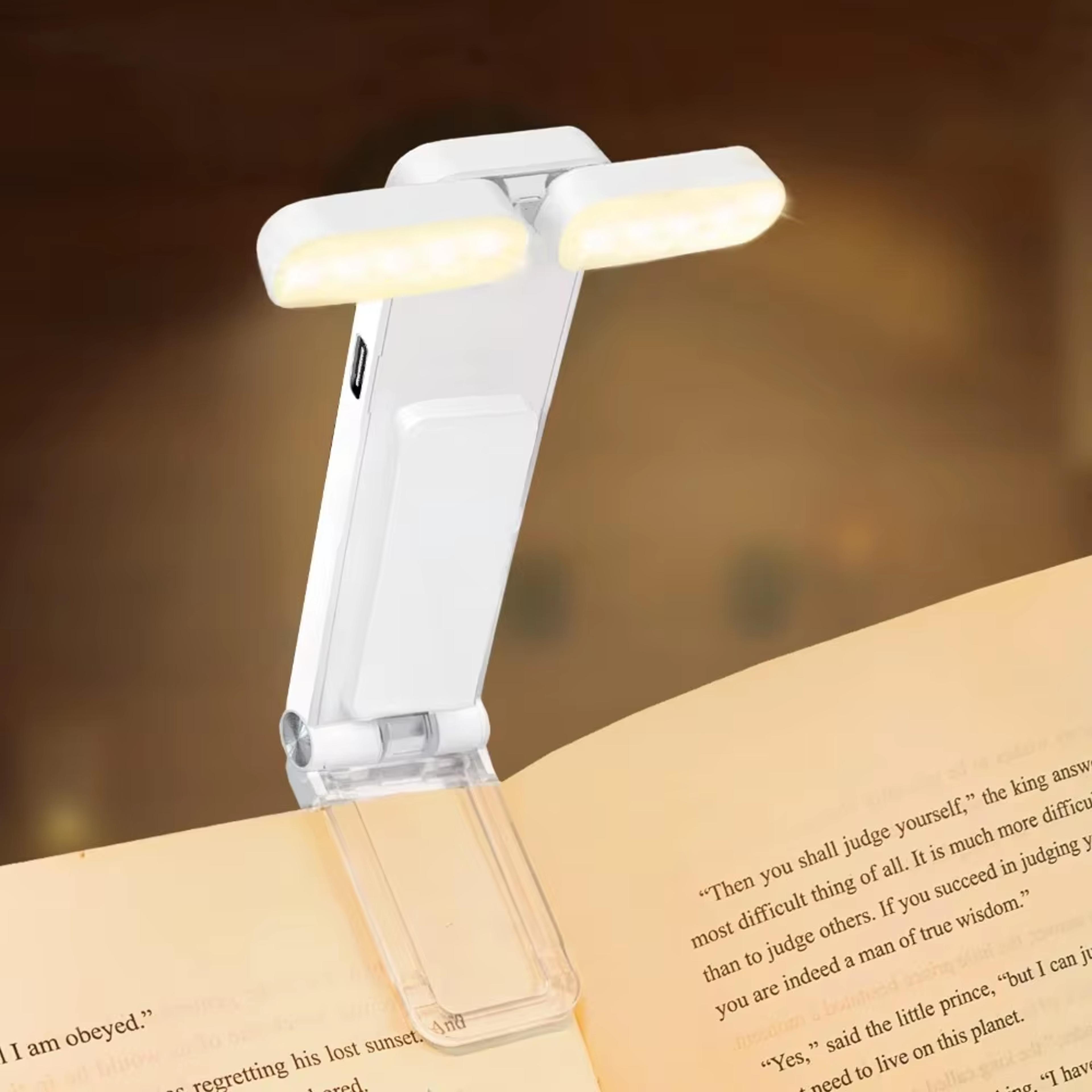 USB Rechargeable LED Clip On Book Light For Reading In Bed 6