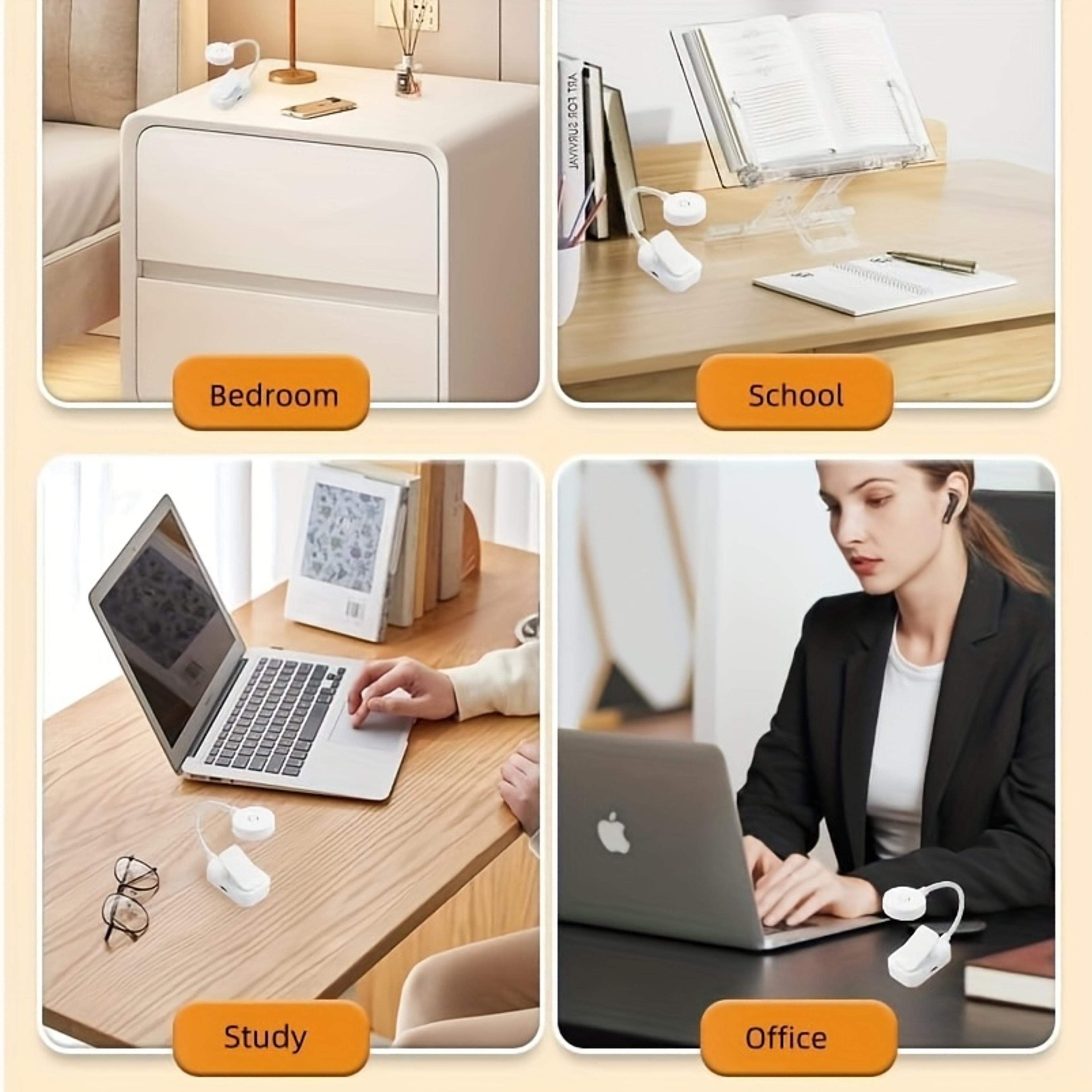 USB Rechargeable Folding Clip Book Light With 3 Lighting Modes And Stepless Dimming 5