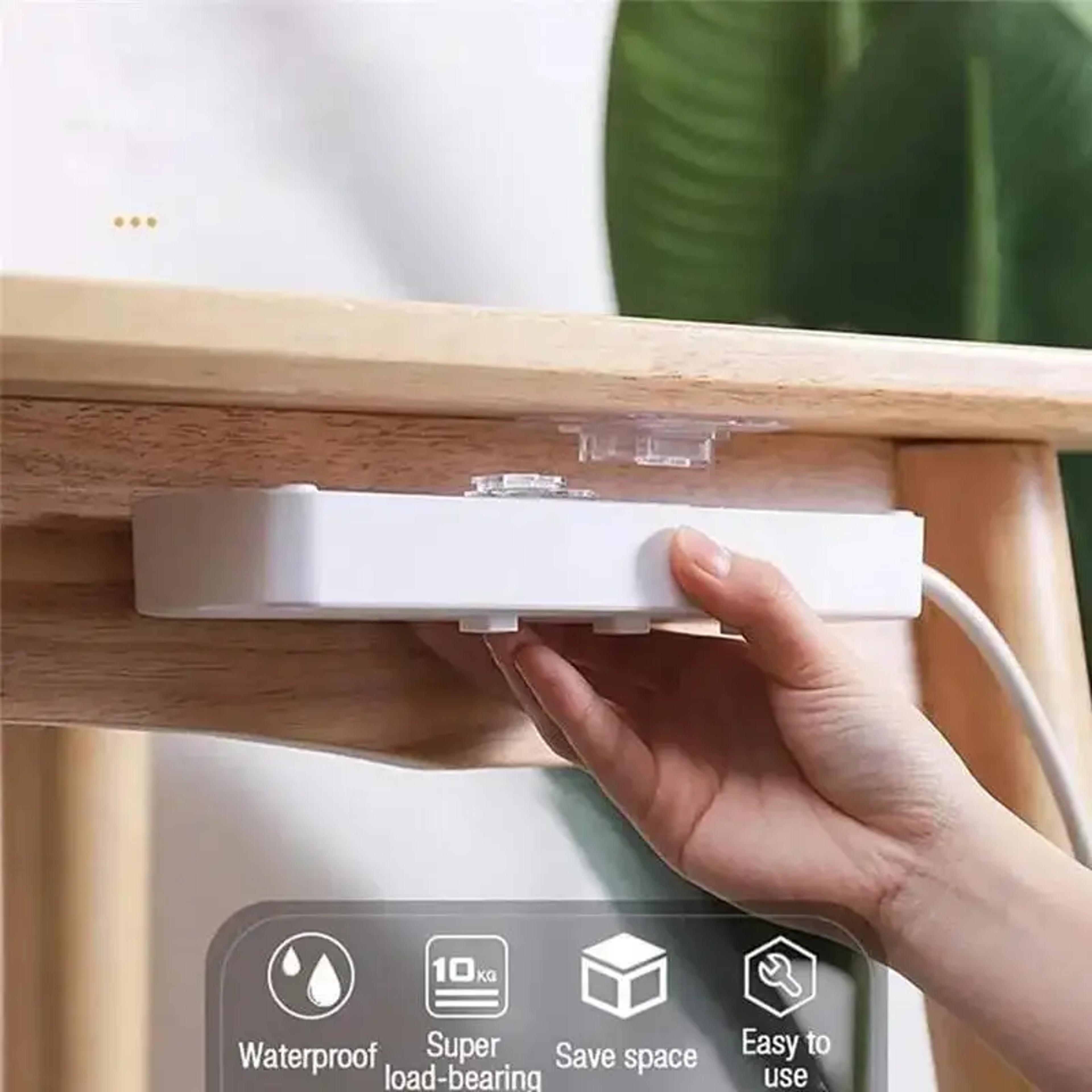 Double Sided Adhesive Wall Hooks Transparent No Drill Storage Hangers 1