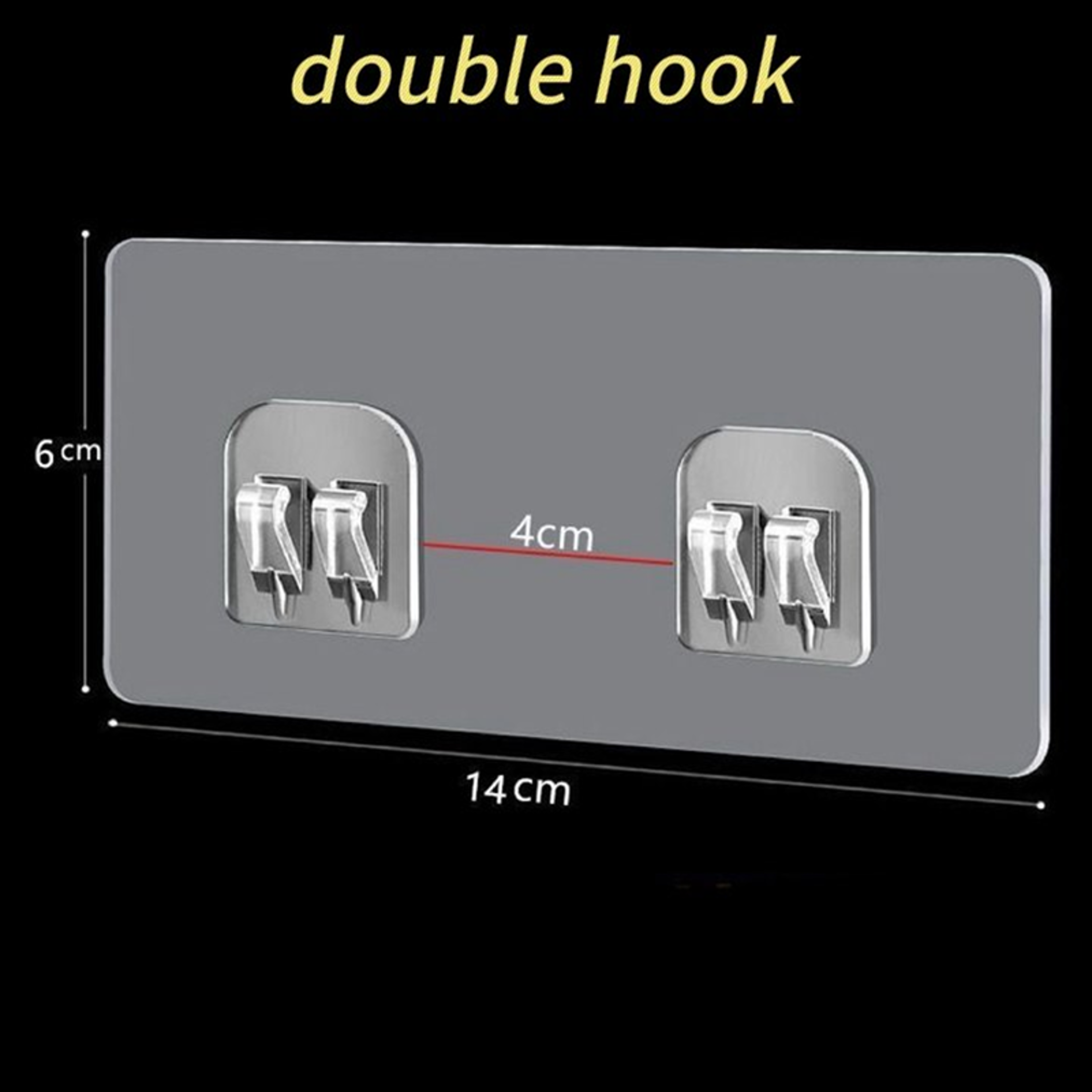 PVC Adhesive Replacement Mount Hook For Shower Caddy Soap Dish And Storage Shelf 6