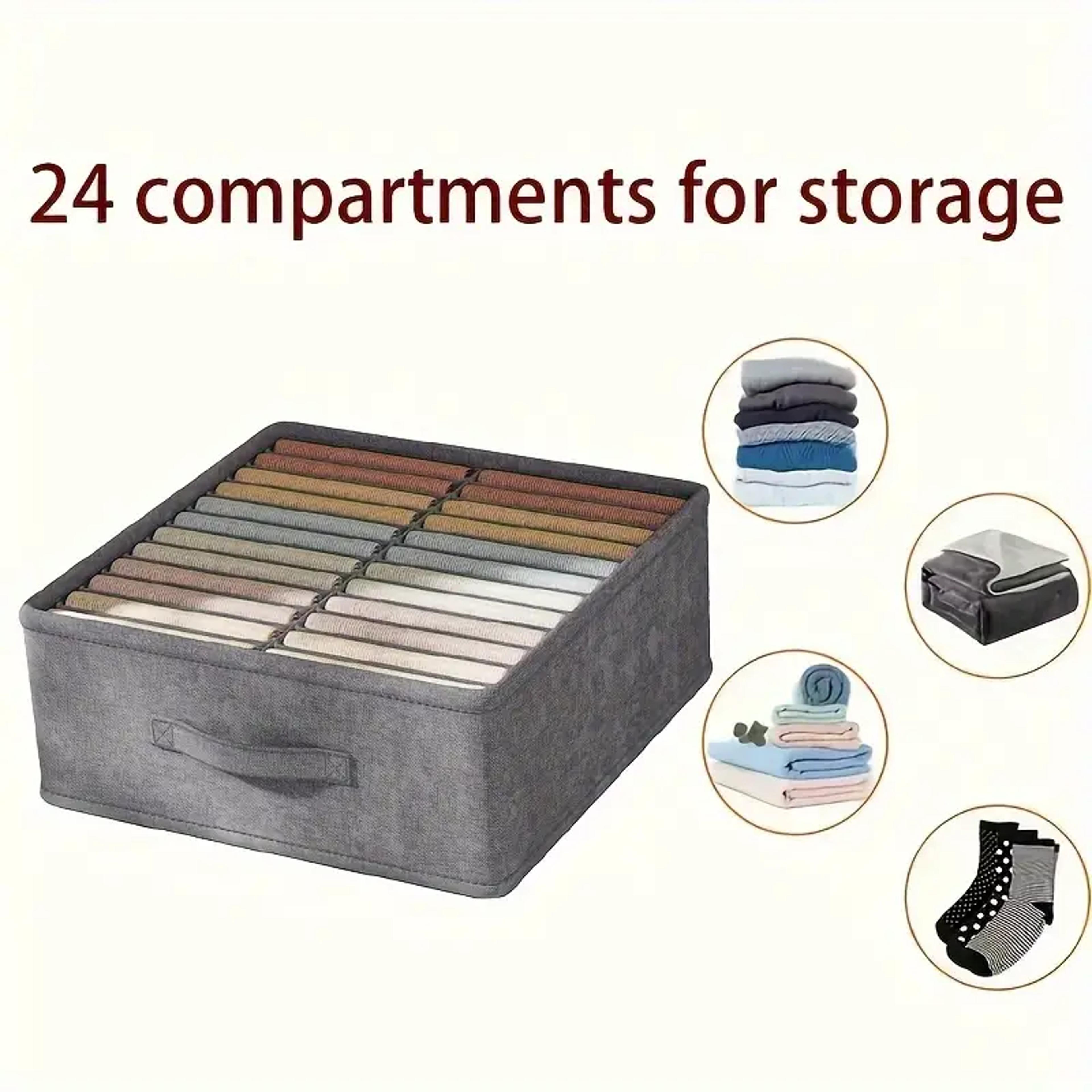 Wardrobe Clothes Organizer Polyester Drawer Storage Box For Pants Sweaters And TShirts 3