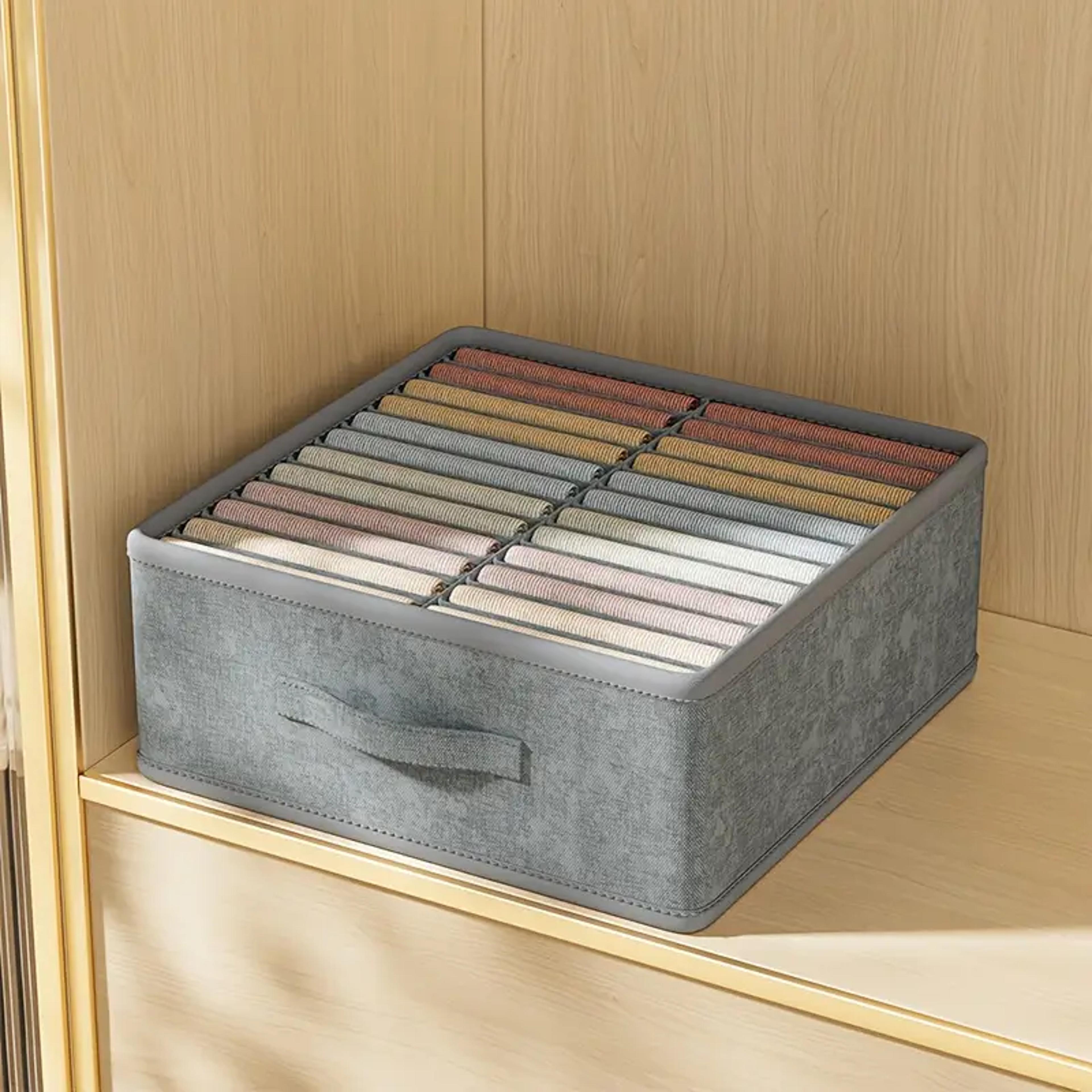 Wardrobe Clothes Organizer Polyester Drawer Storage Box For Pants Sweaters And TShirts 8
