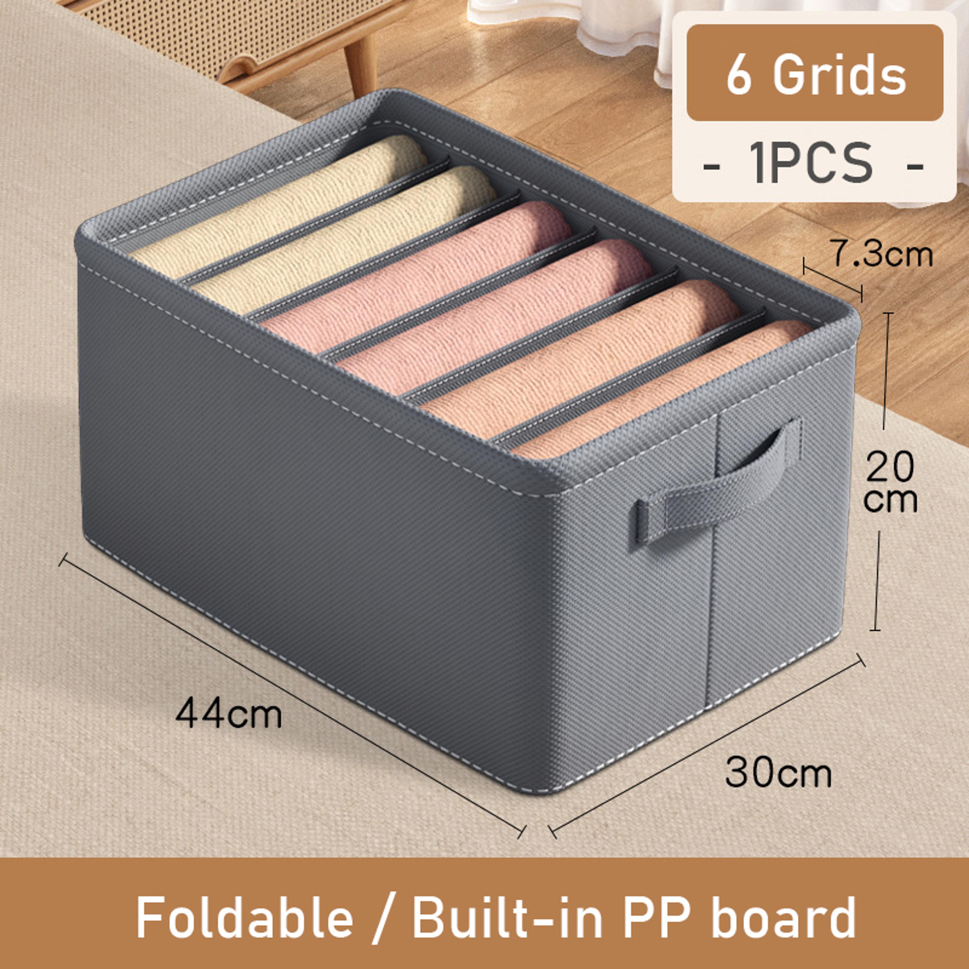 Foldable Pants Storage Organizer With 6 7 Or 9 Grids And BuiltIn PP Board 6
