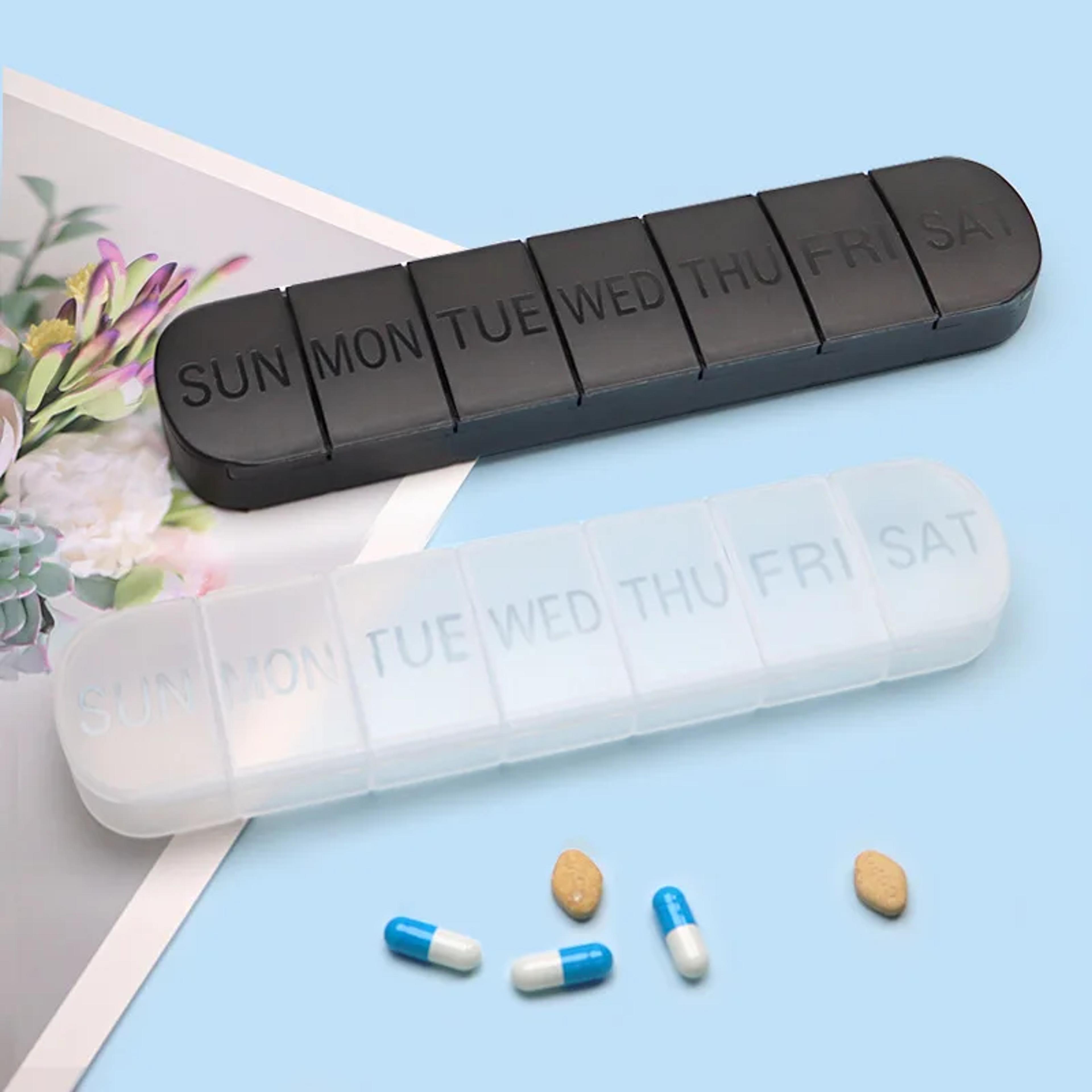 7 Compartment Weekly Pill Organizer Portable Tablet Storage Case 1