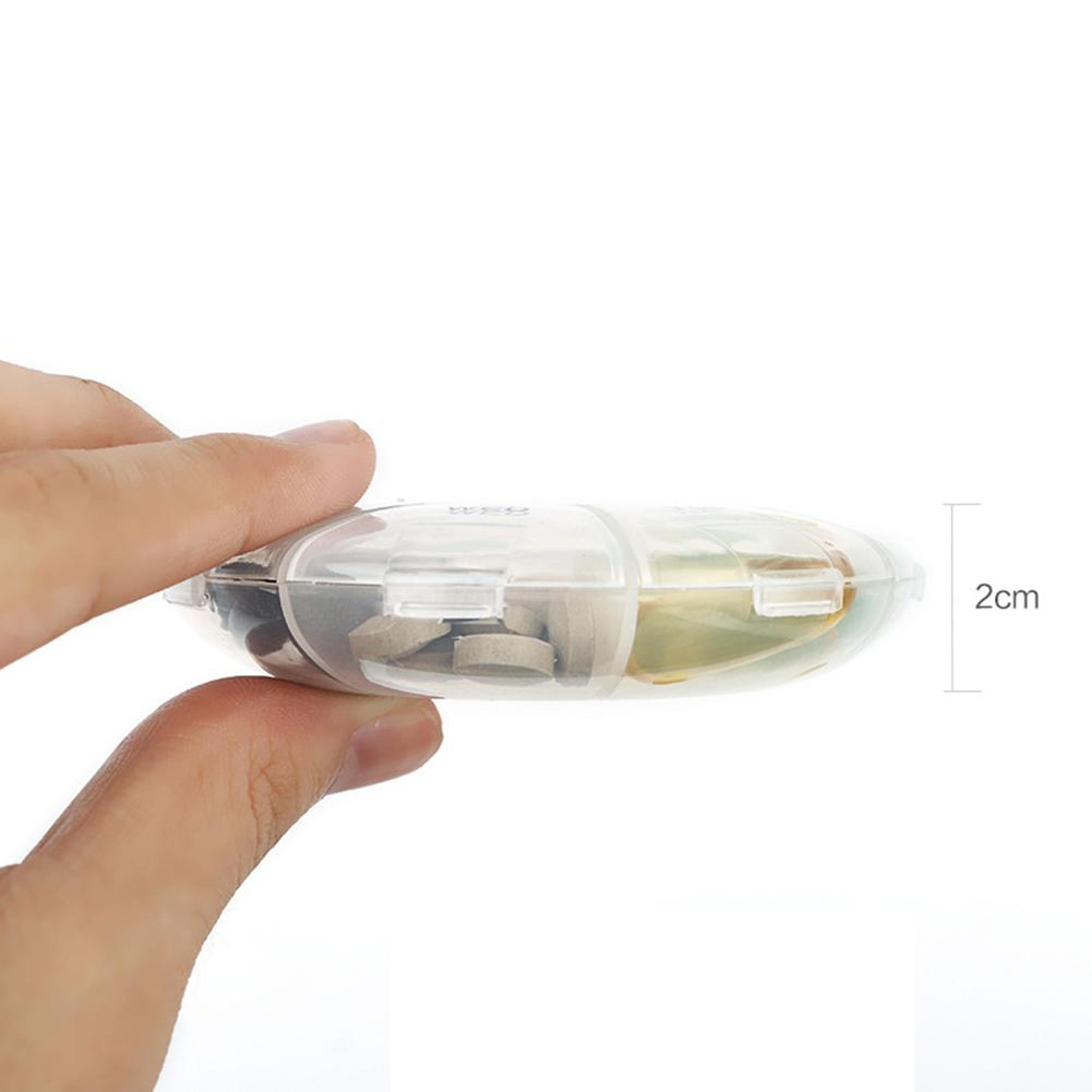 7 Compartment Portable Weekly Pill Organizer Waterproof PP Storage Case 6