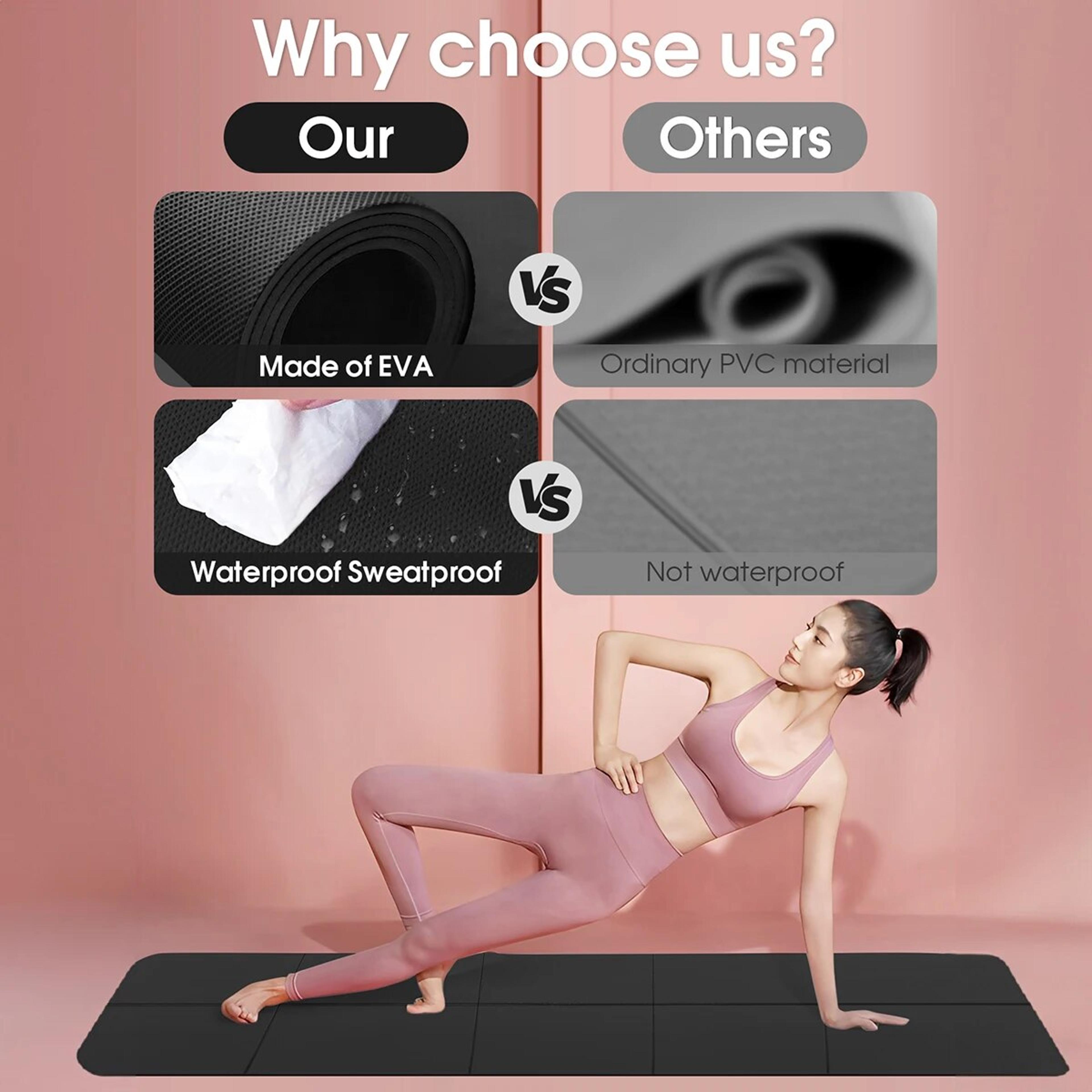 EVA Yoga Mat 4mm Thick Foam Exercise Mat For Yoga Pilates And Gymnastics 6