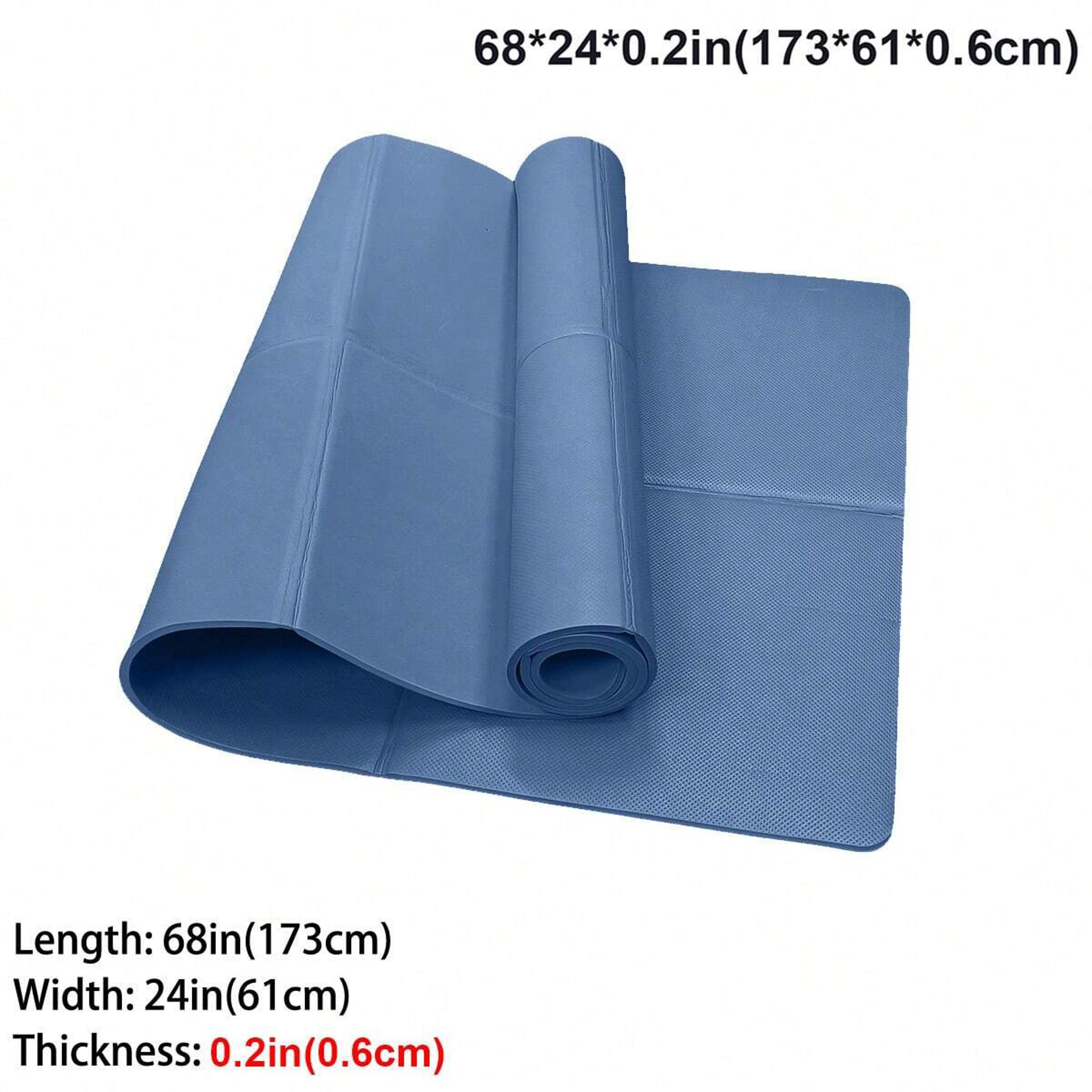 Foldable Yoga Mat Natural Rubber 4mm Travel Exercise Mat For Yoga Pilates And Floor Workouts 9