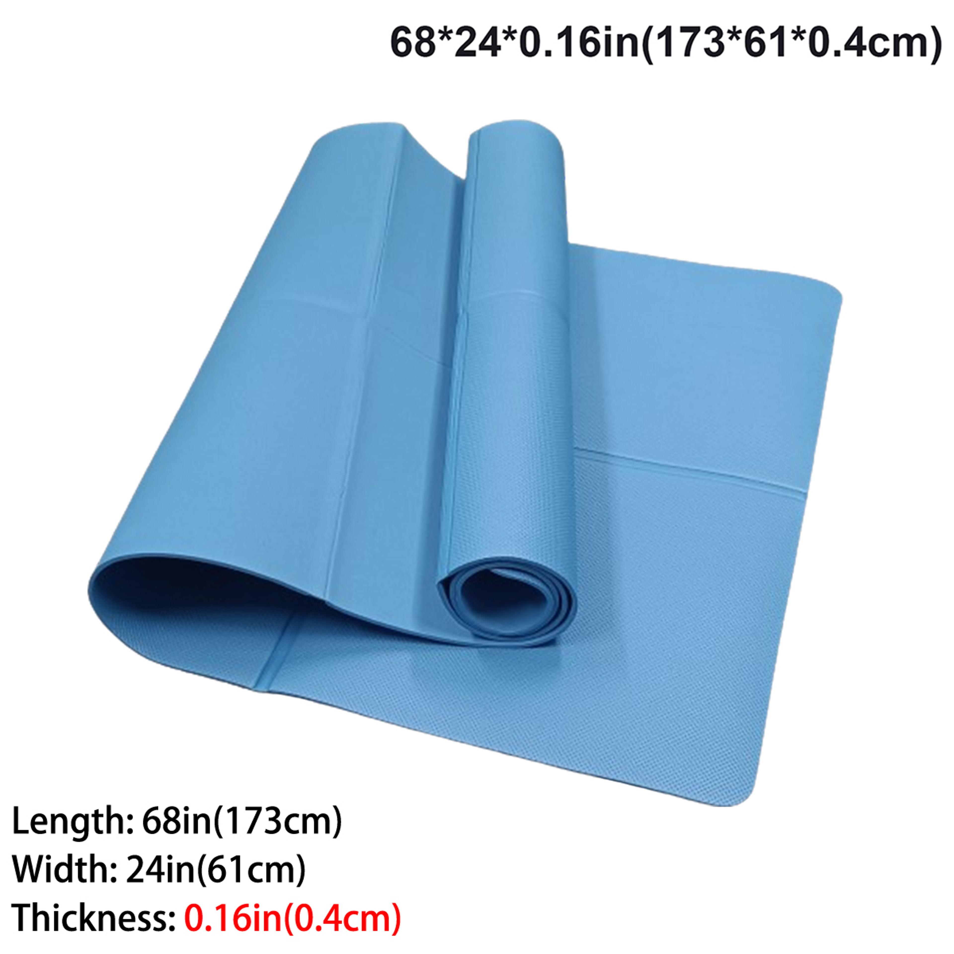 Foldable Yoga Mat Natural Rubber 4mm Travel Exercise Mat For Yoga Pilates And Floor Workouts 11