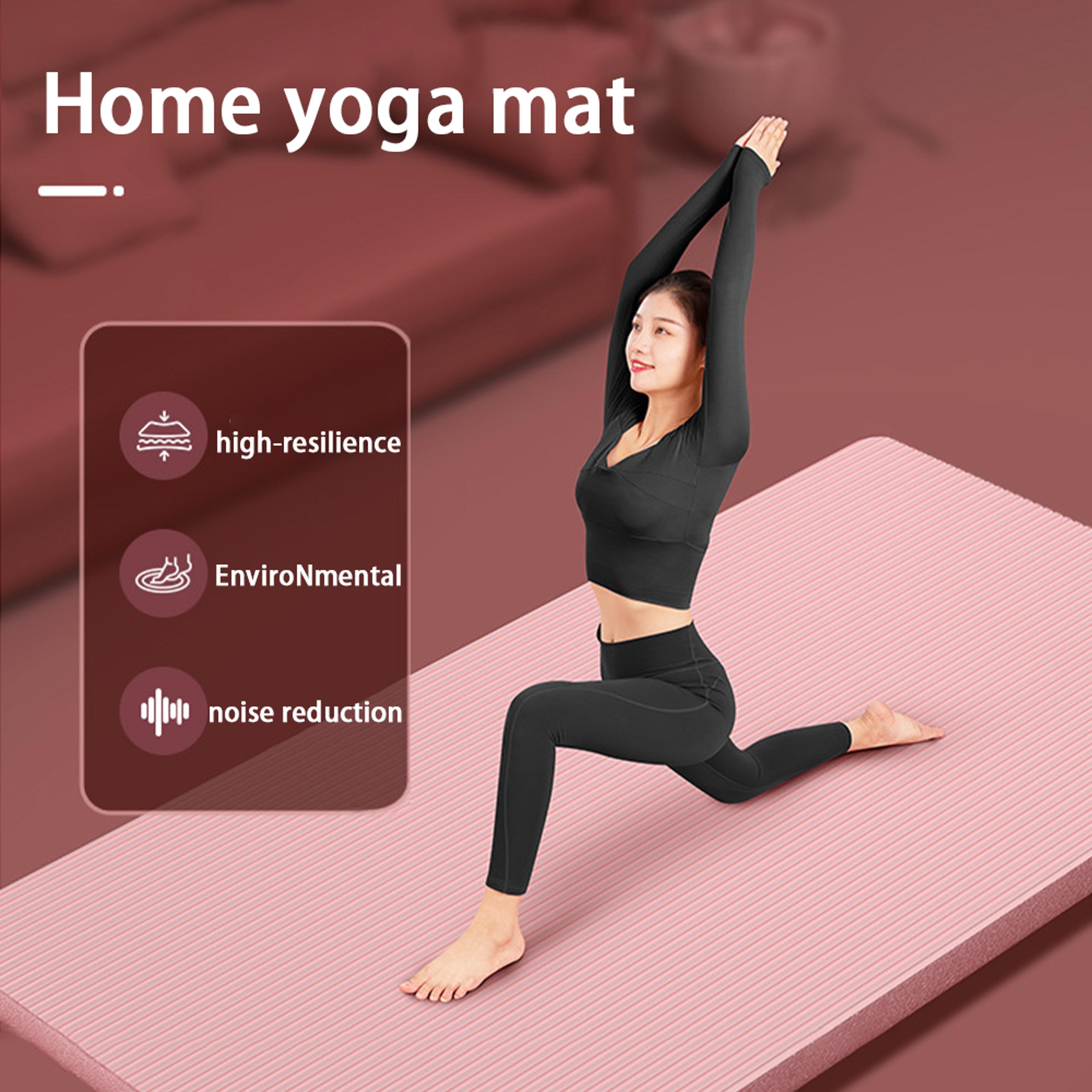 8mm NBR Yoga Mat With Non Slip Surface For Home Yoga Dance And Fitness 3