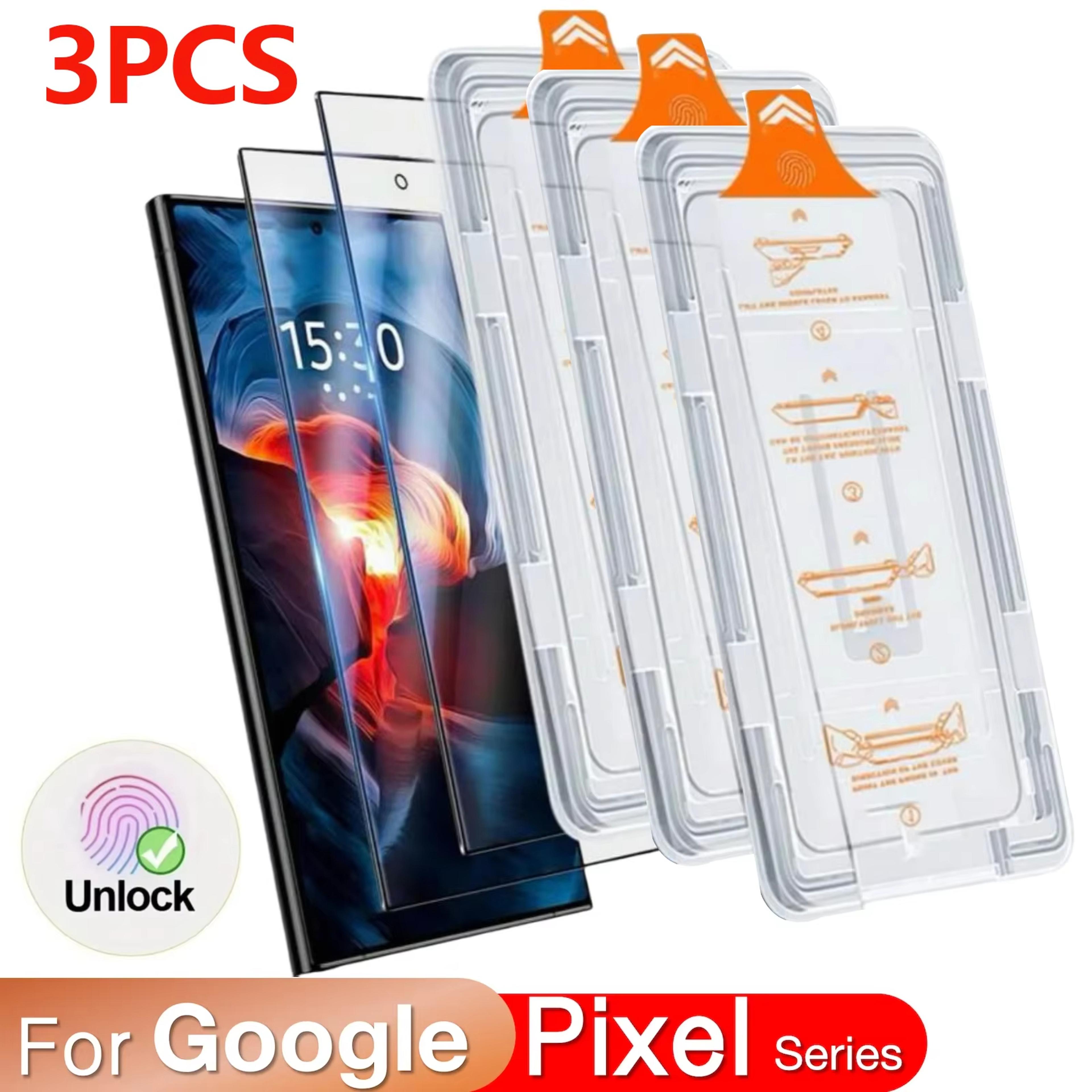 tempered glass screen protector for google pixel 8 and 8 pro with installation frame