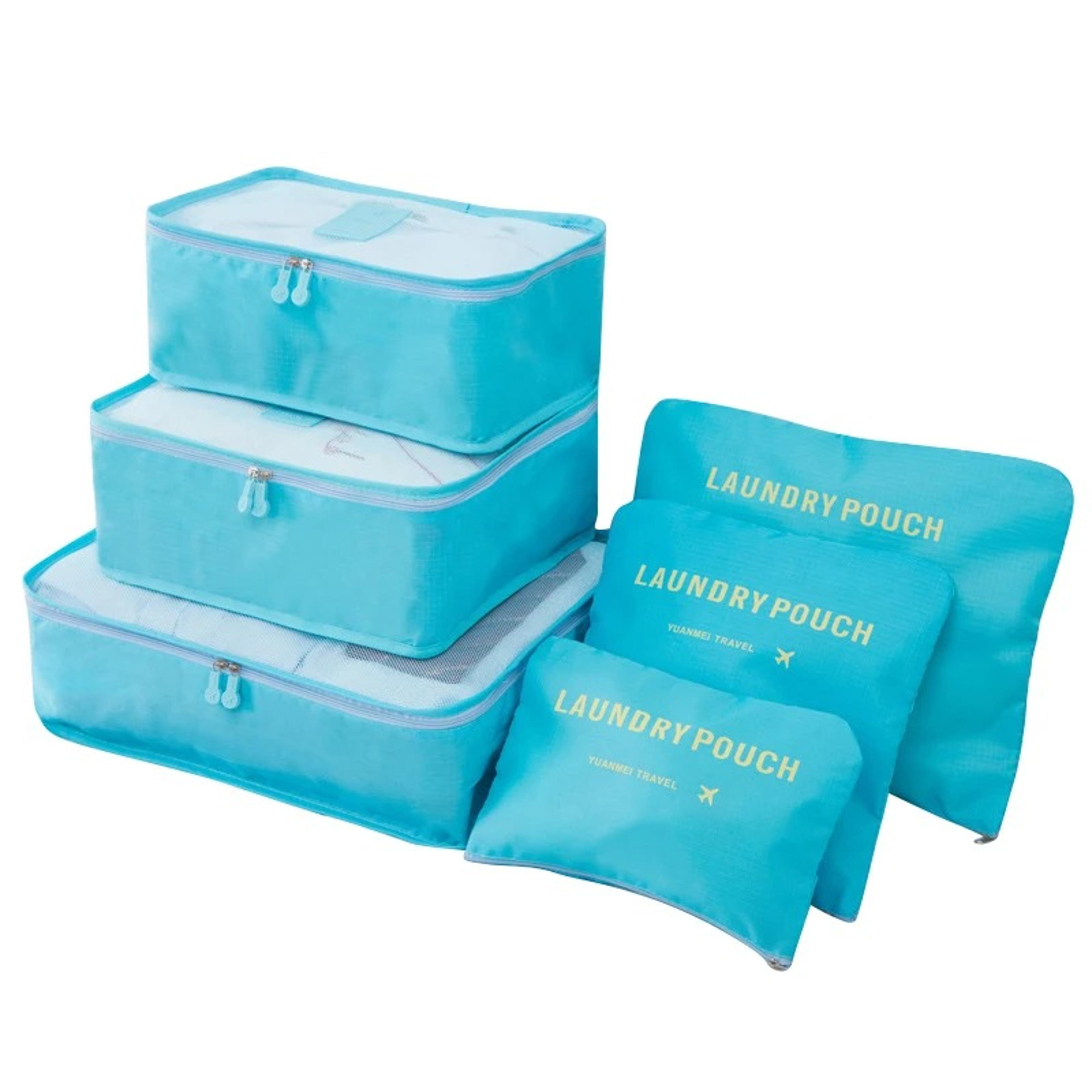 6 Or 8 Piece Polyester Packing Cube Set For Clothes Shoes And Travel Organization 14