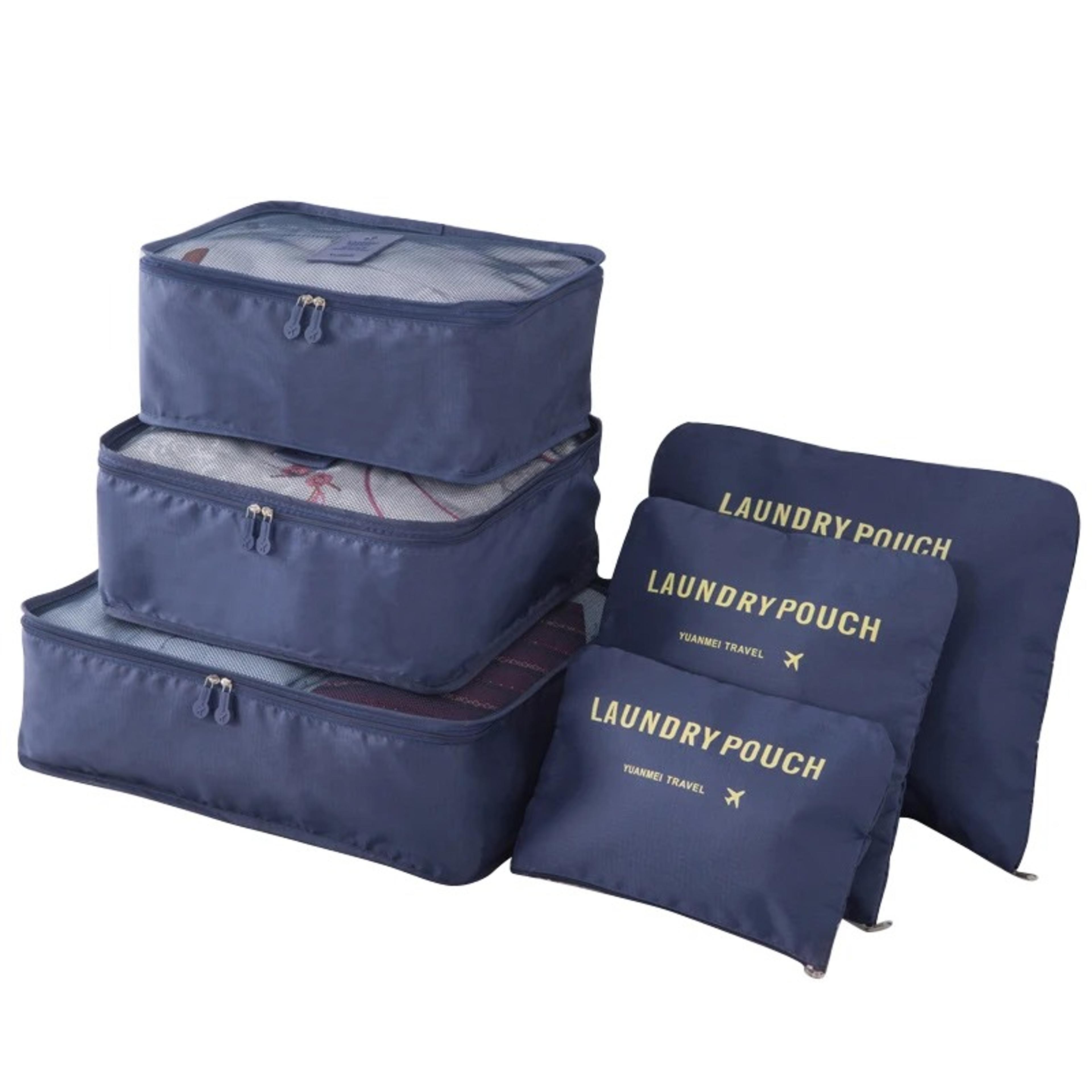 6 Or 8 Piece Polyester Packing Cube Set For Clothes Shoes And Travel Organization 21