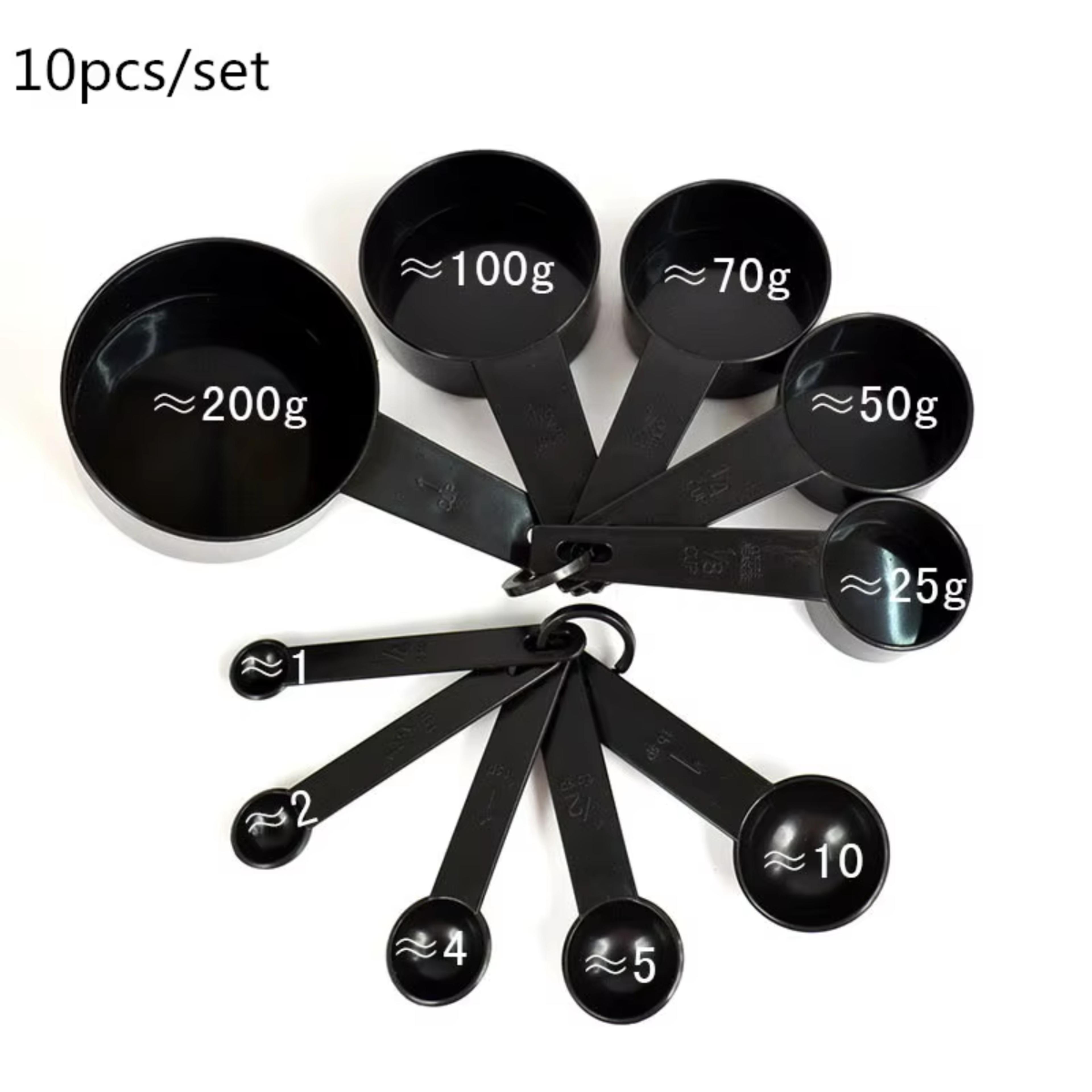 10 Piece Plastic Measuring Spoon Set For Baking And Cooking 7