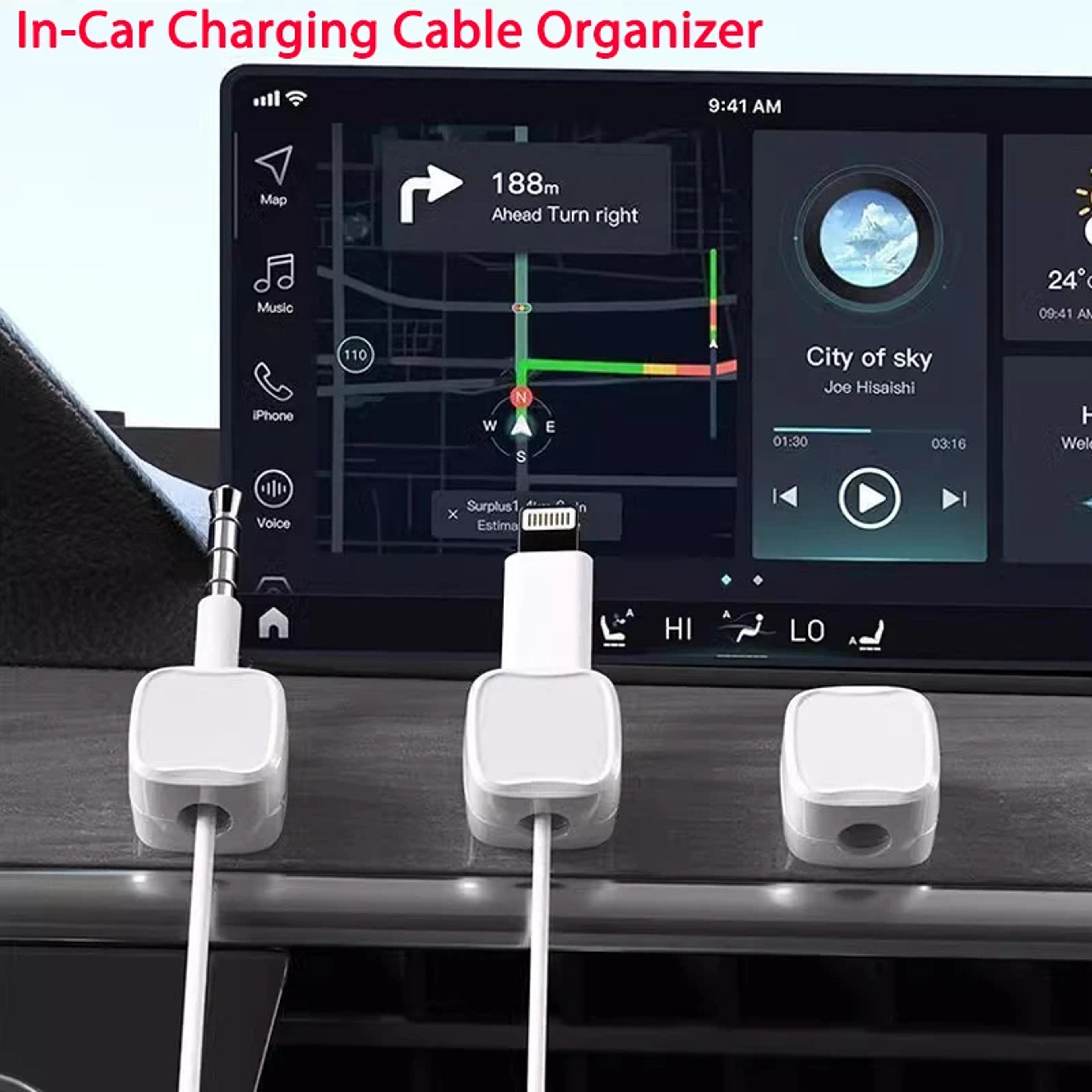 Magnetic Cable Organizer Cube For USB Charging Cords And Desk Cable Management 5