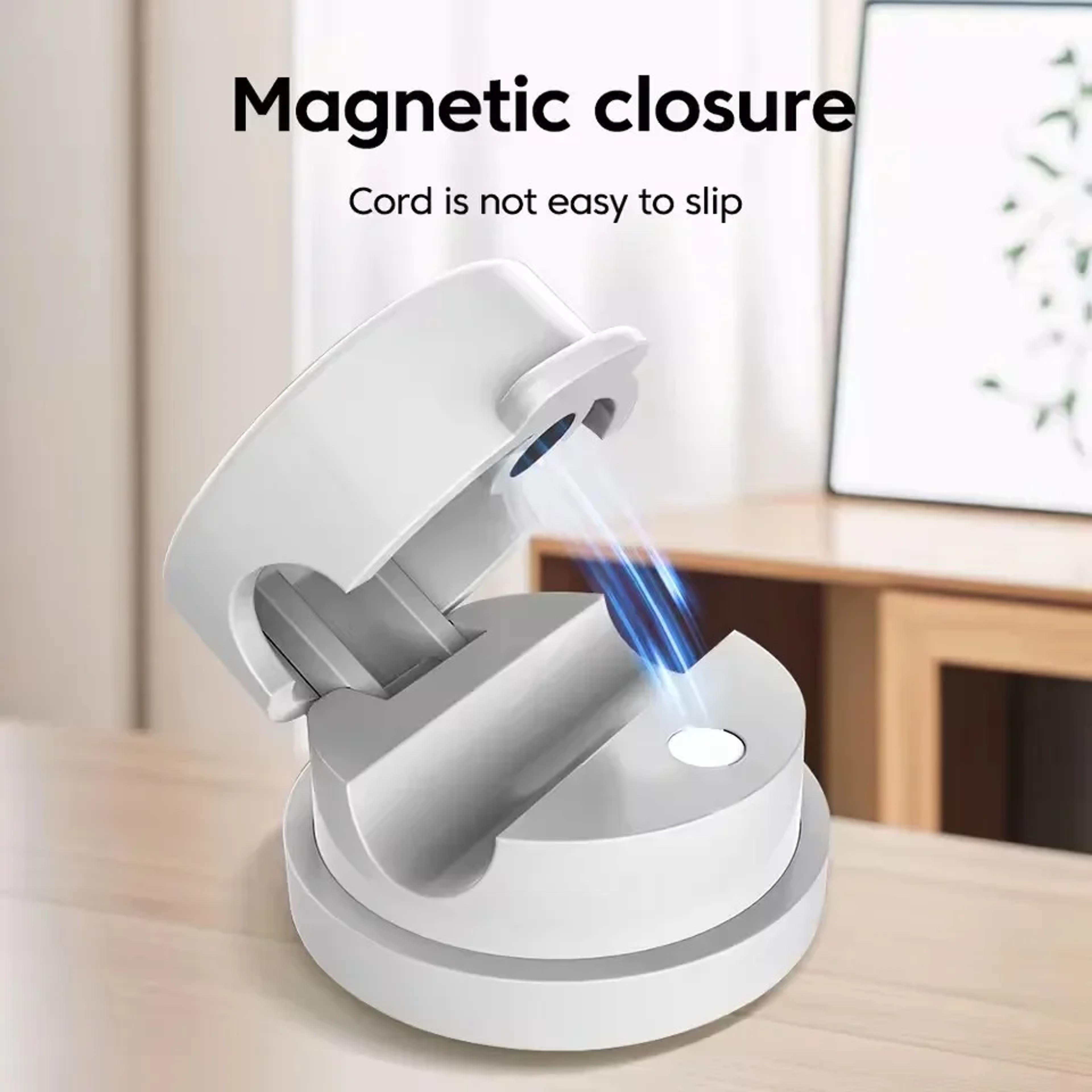 360 Rotatable Magnetic Cable Organizer Clip For Desk And Charging Cords 6