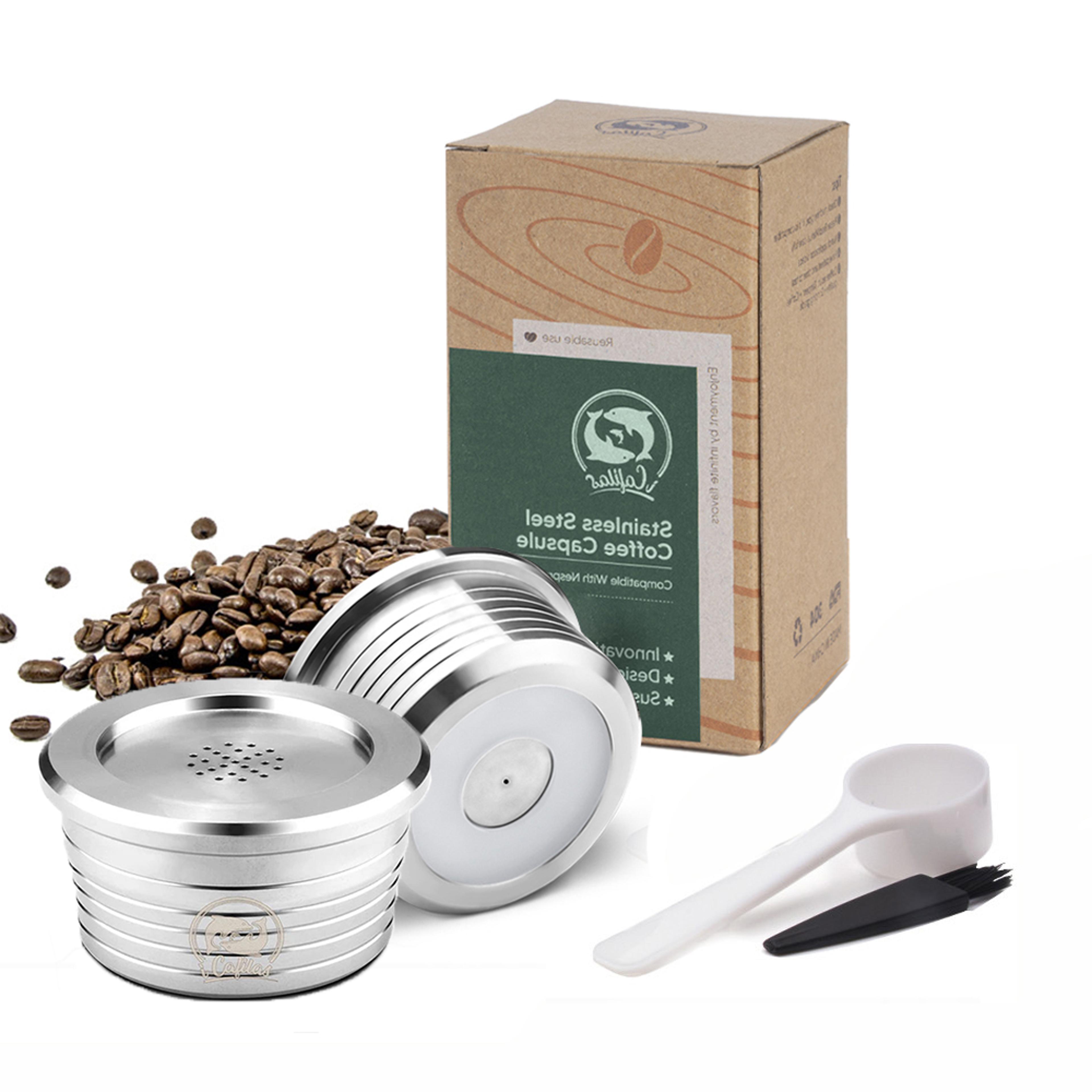 Reusable Stainless Steel Coffee Capsule Filter Basket 7