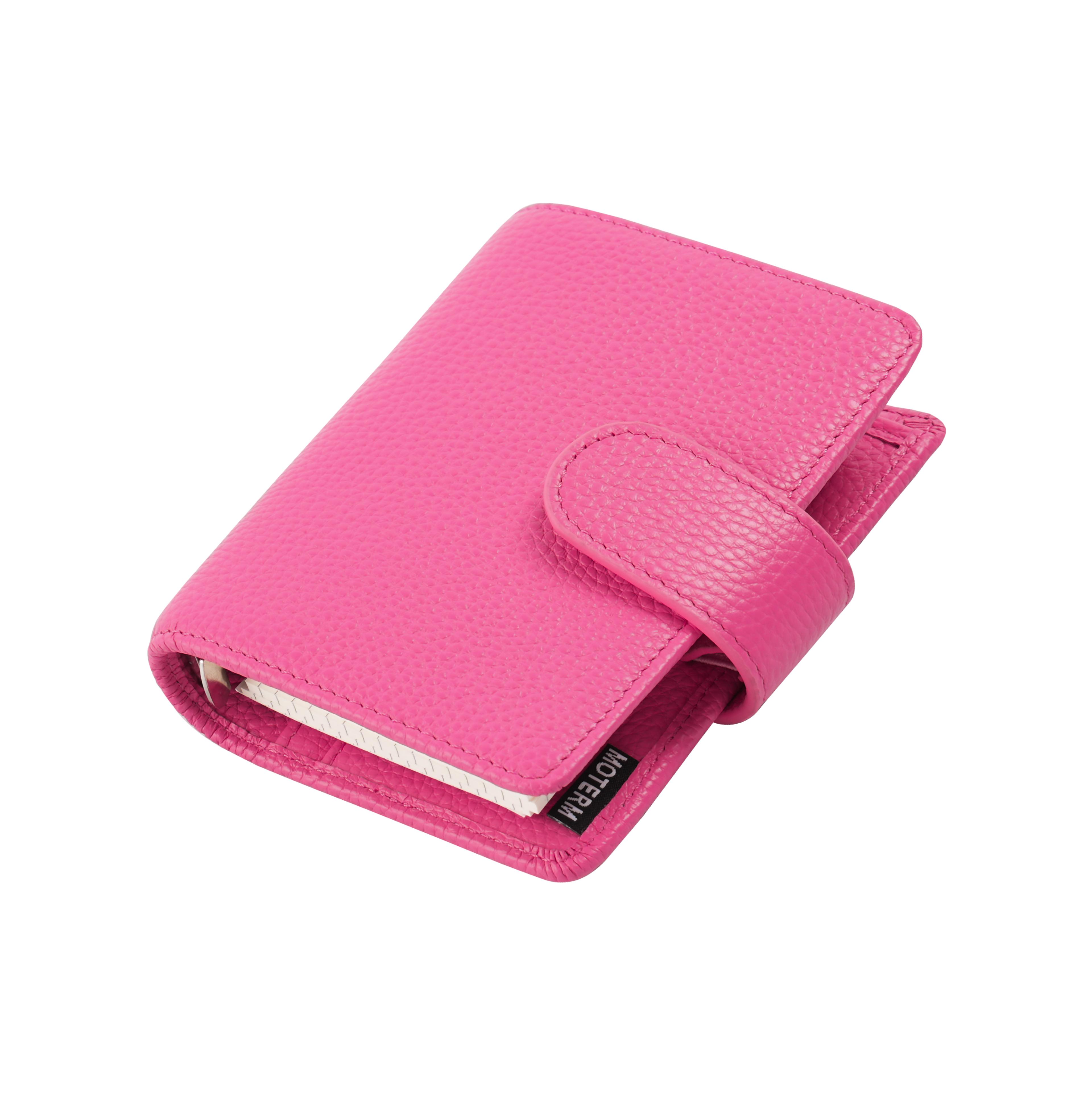 a8 leather ring planner with 5-hole 15mm binder and 48 blank sheets