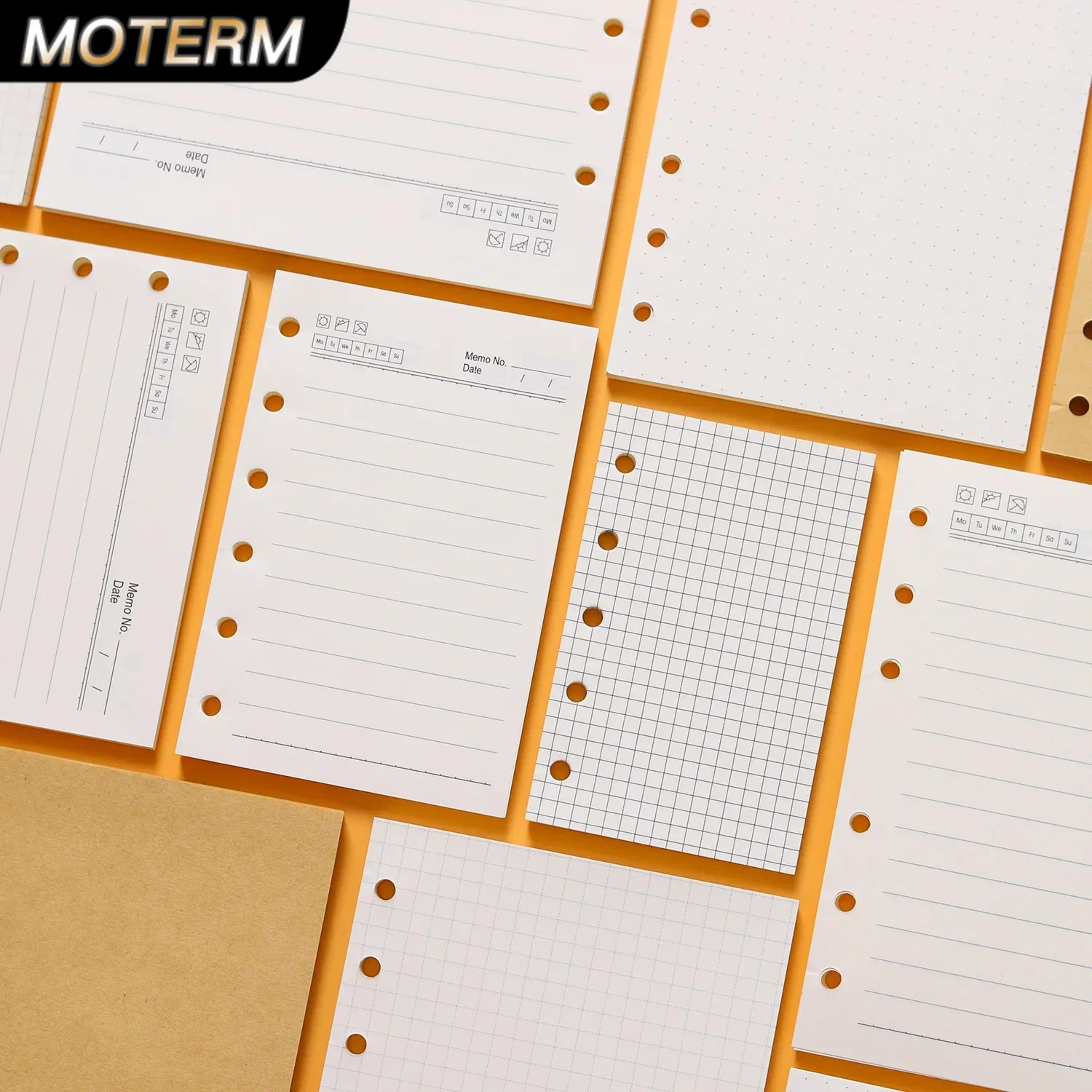Ring Binder Notebook Refill Paper 100g 48 Sheets A5 A6 A7 A8 Personal PW 1