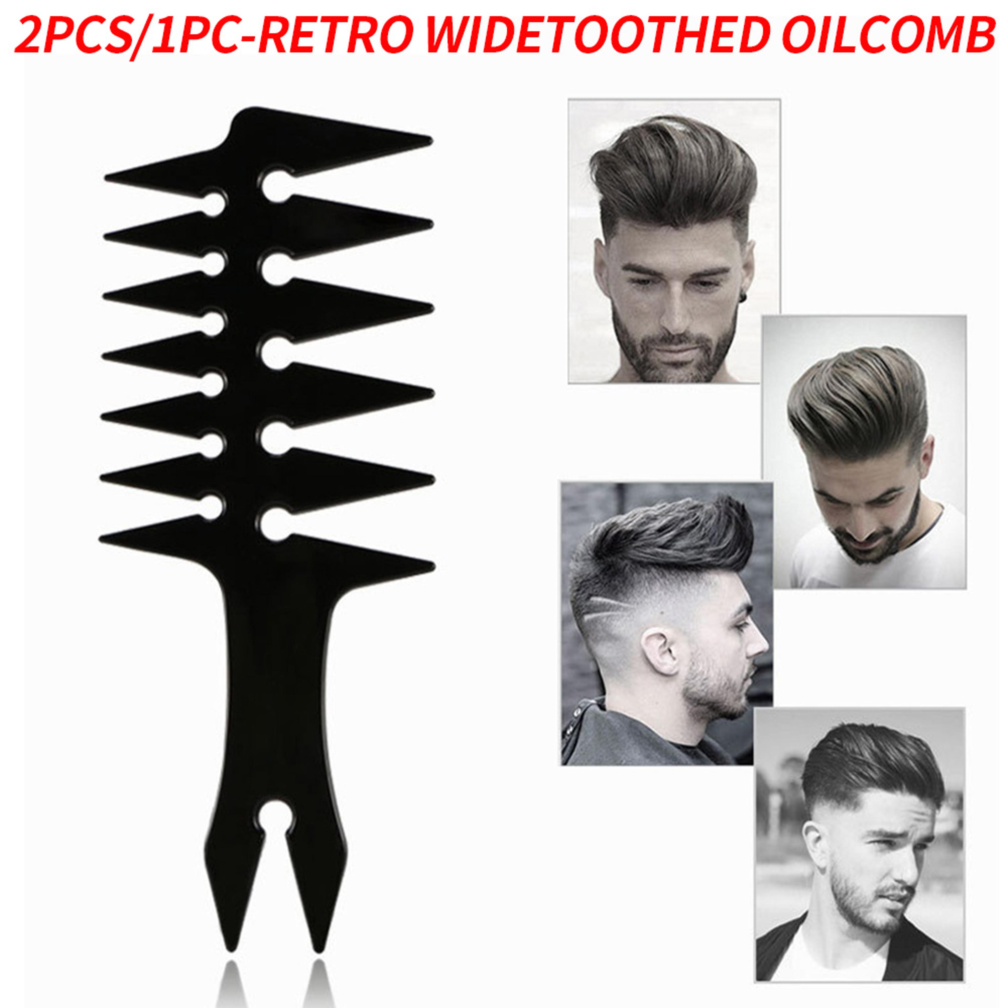 Mens DoubleSided Fishbone Styling Comb For Hair And Beard Grooming 1