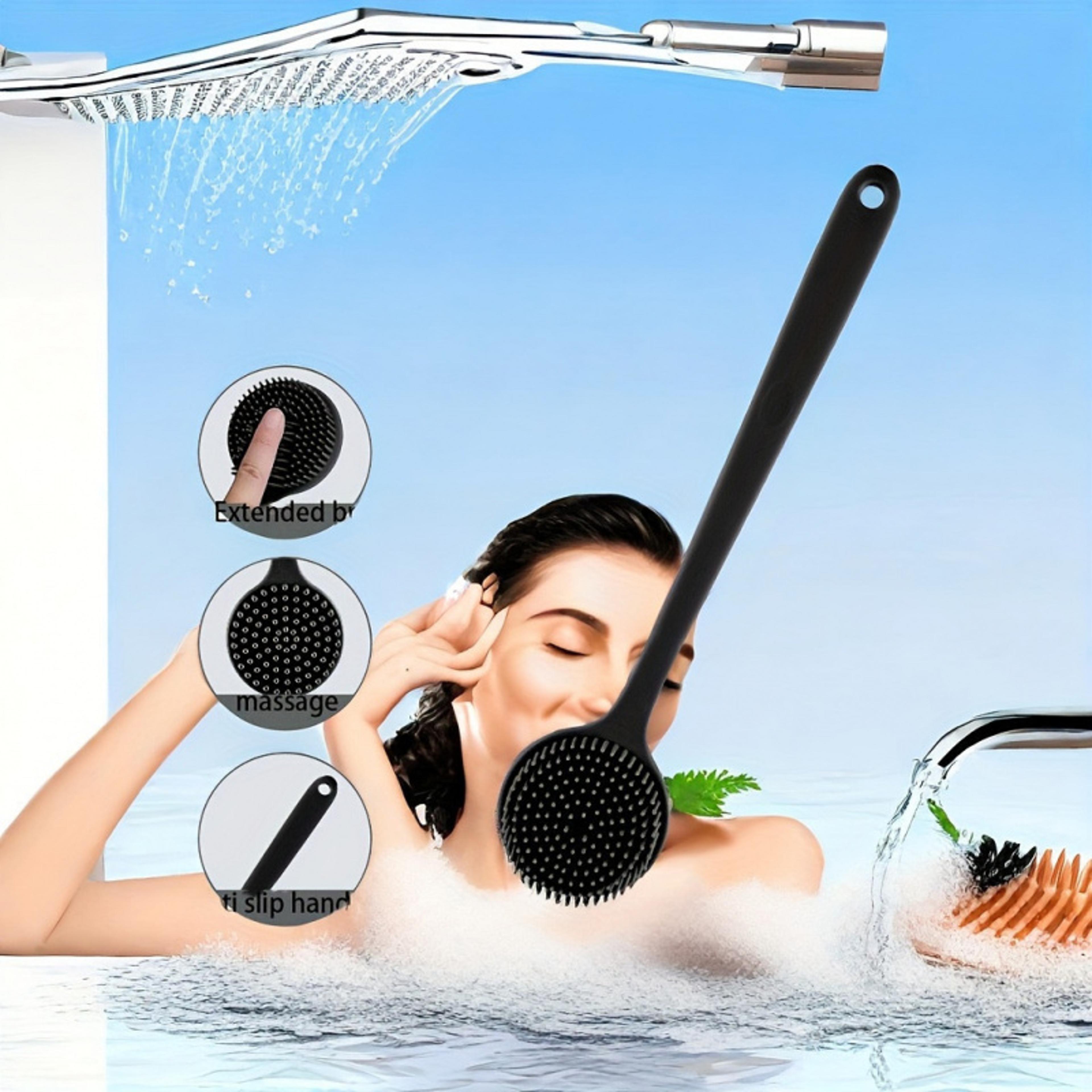 Long Handle DoubleSided Bath Brush For Back Scrubbing And Body Massage 2