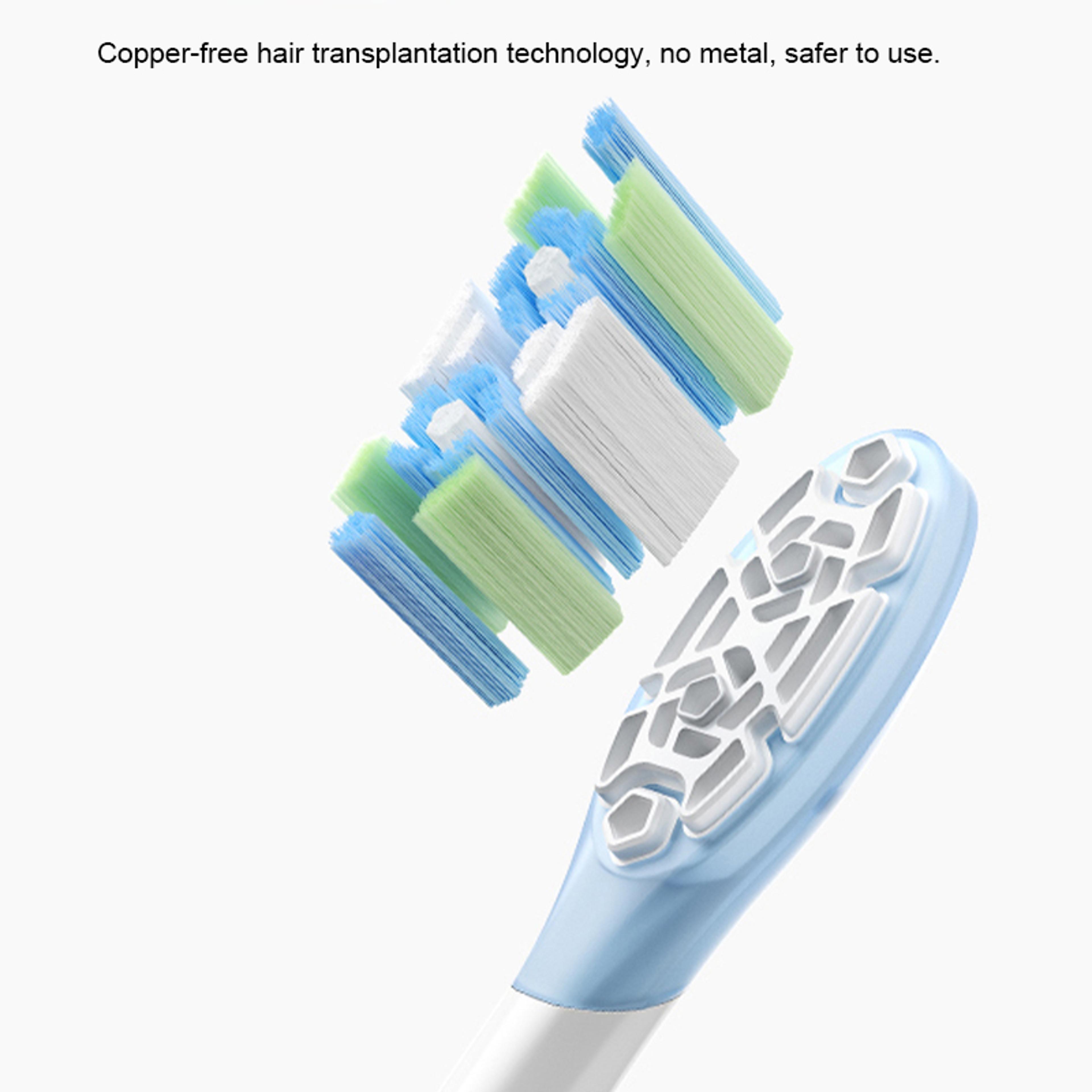 Electric Toothbrush Replacement Heads 3 Pack Standard Clean Type For MES609 MES610 Pro 4