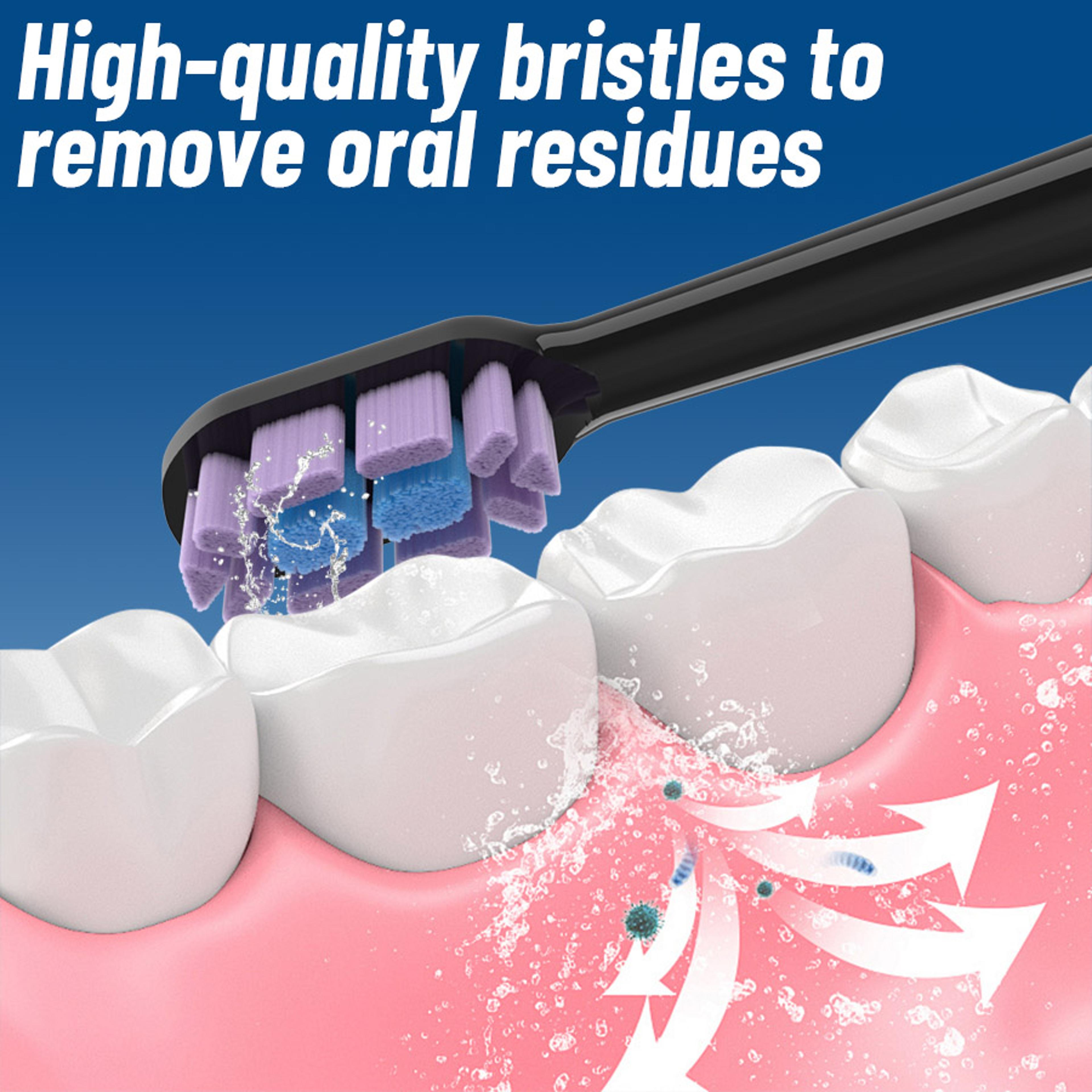 Sonic Electric Toothbrush Replacement Brush Heads With Soft Bristles And Protective Caps 5 Or 10 Pa 3
