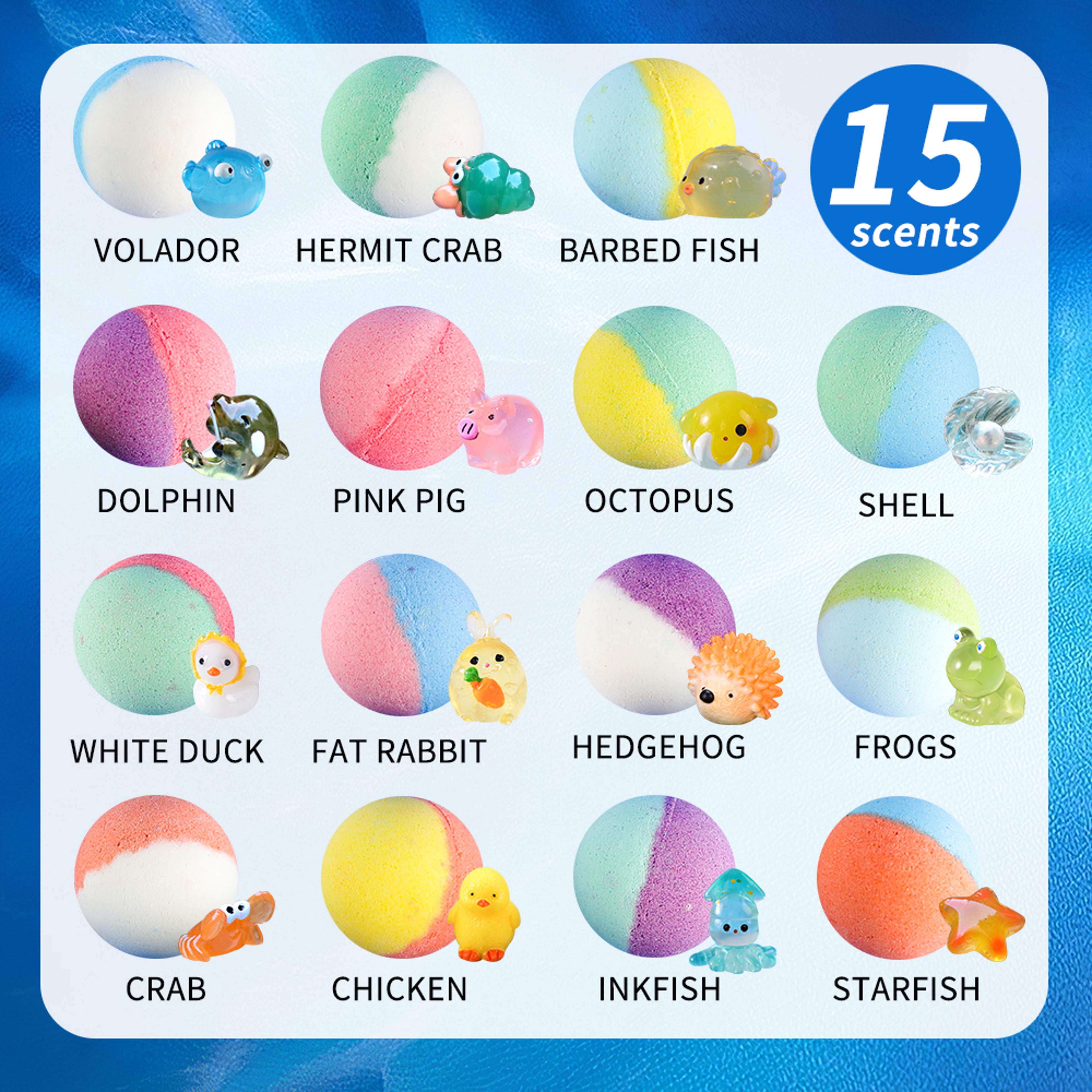 Kids Bath Bombs With Surprise Toys Inside 15 Pack Fizzy Bath Gift Set 3