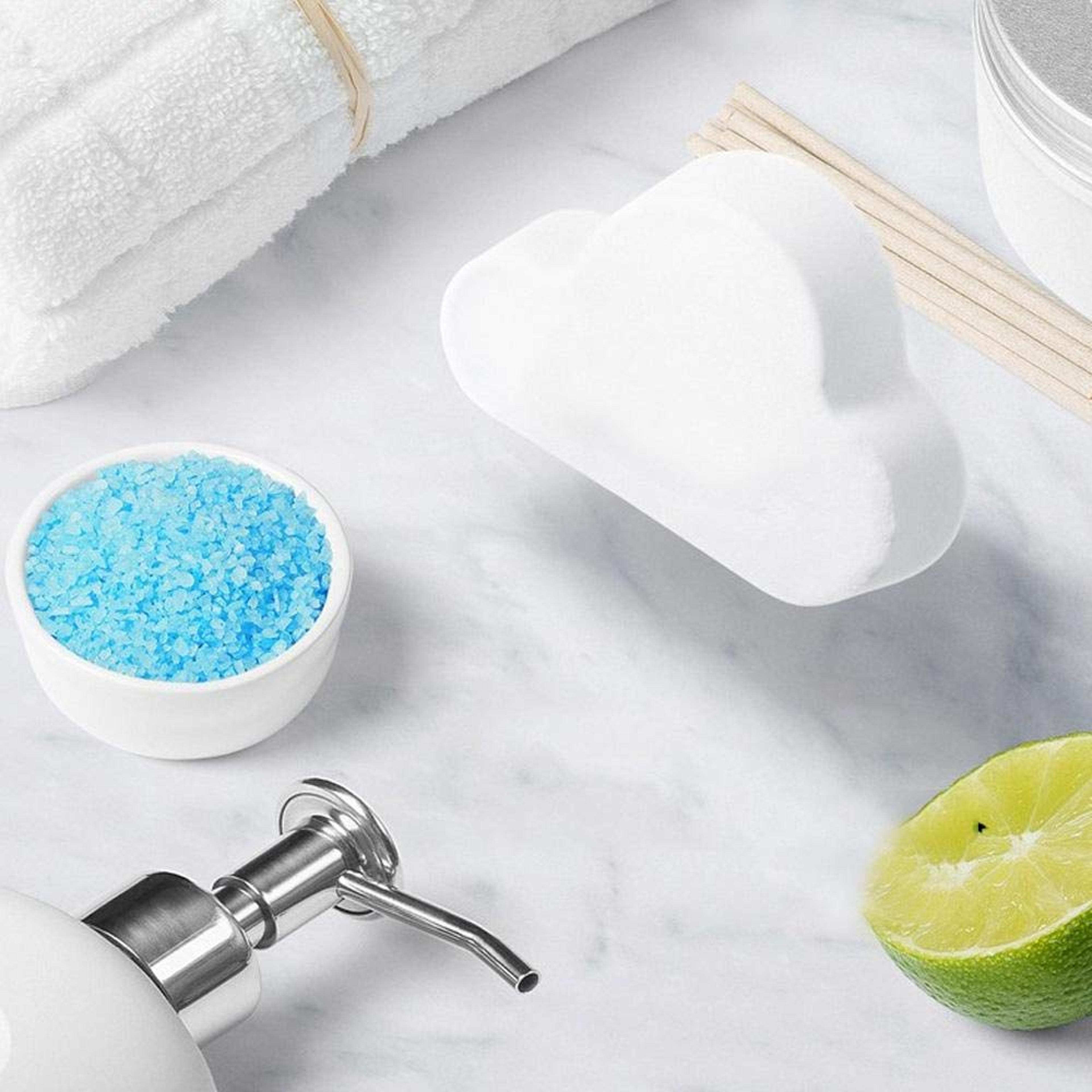 handmade rainbow bath bomb 6.3 oz with essential and fragrance oils