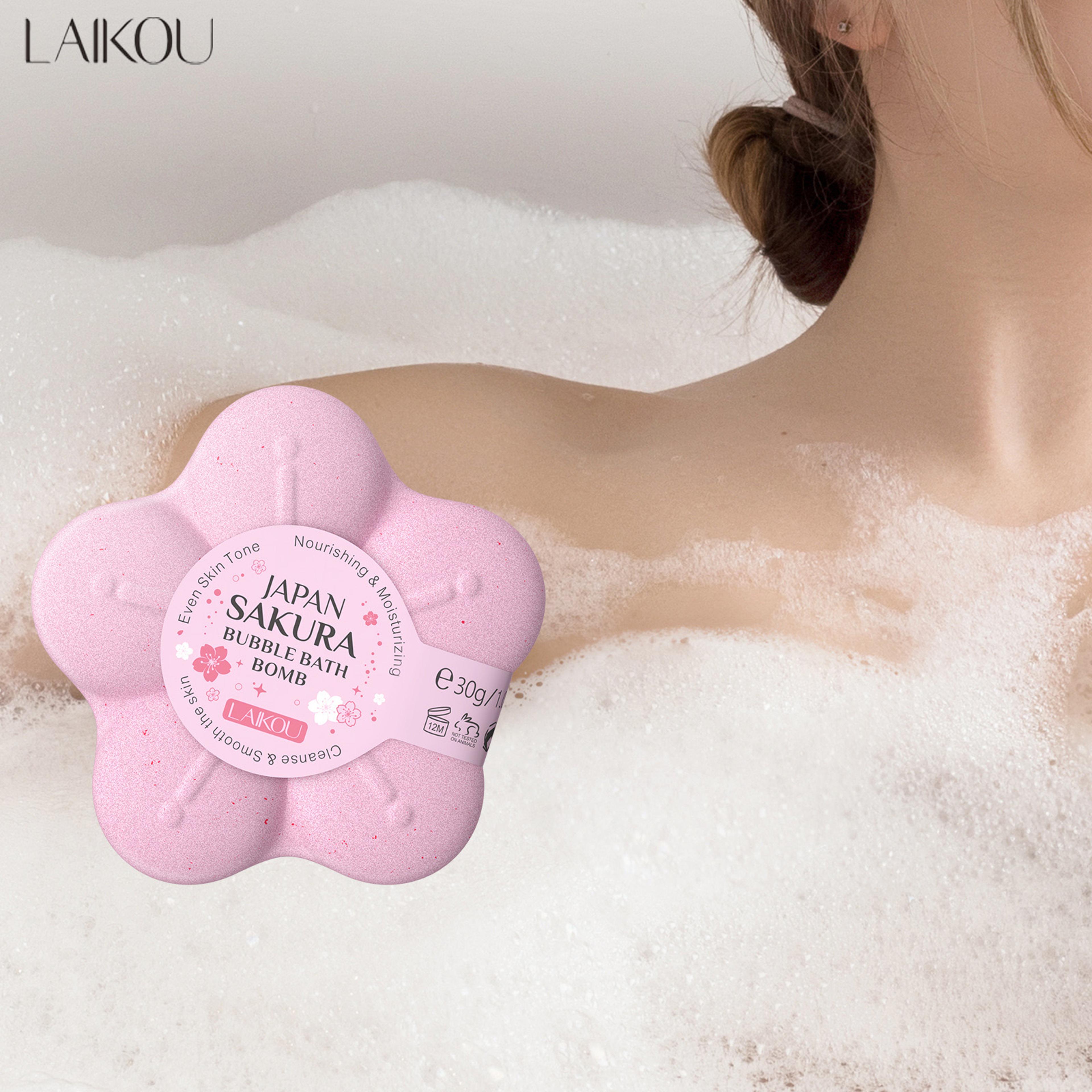Sakura Bath Salts With Sea Salt For Moisturizing And Body Cleansing 11 Oz 1