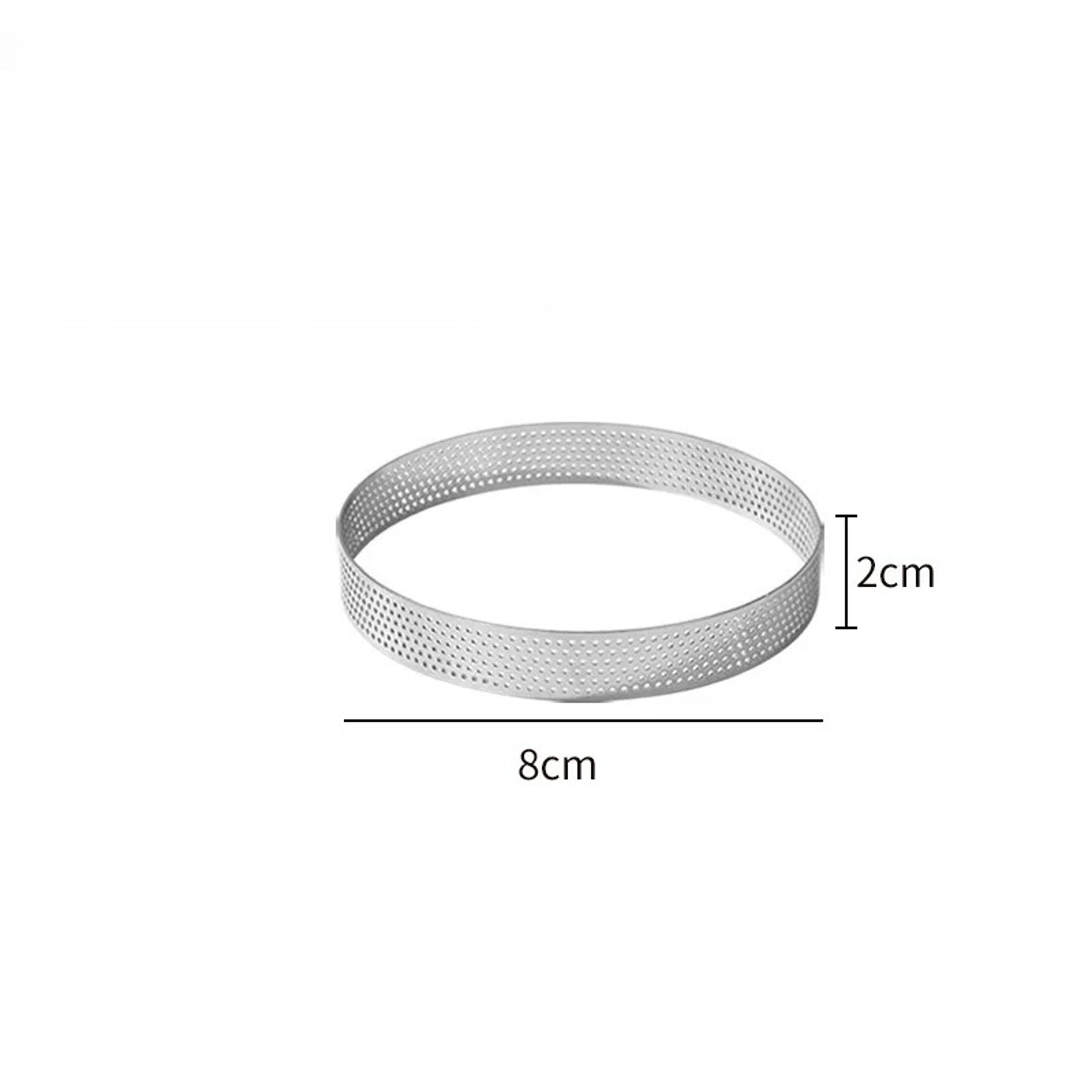 304 Stainless Steel Mousse Cake Ring Mold For Tarts Pies And Quiches 9