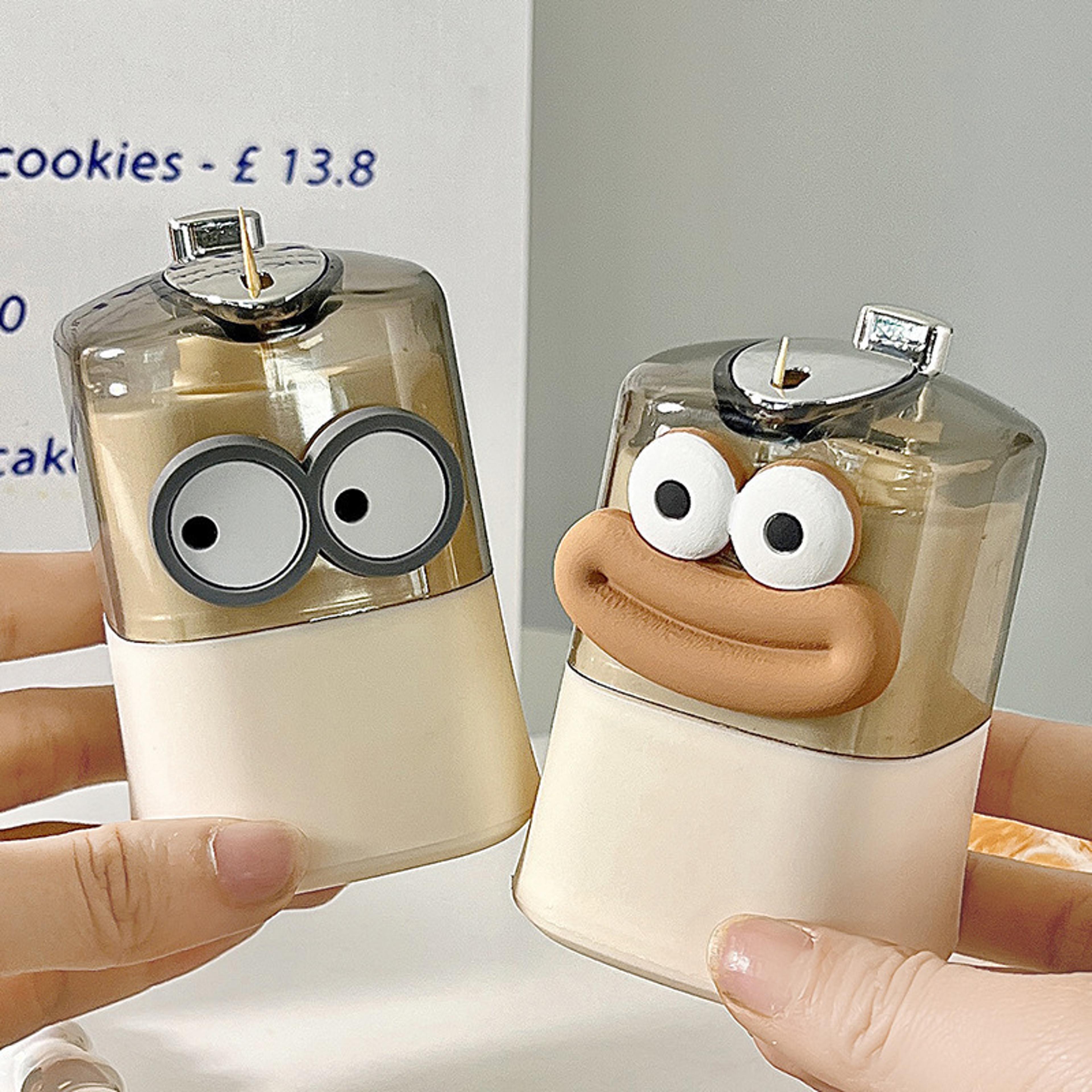 Automatic Pop Up Toothpick Holder With Push Button And Cute Decorative Design 5